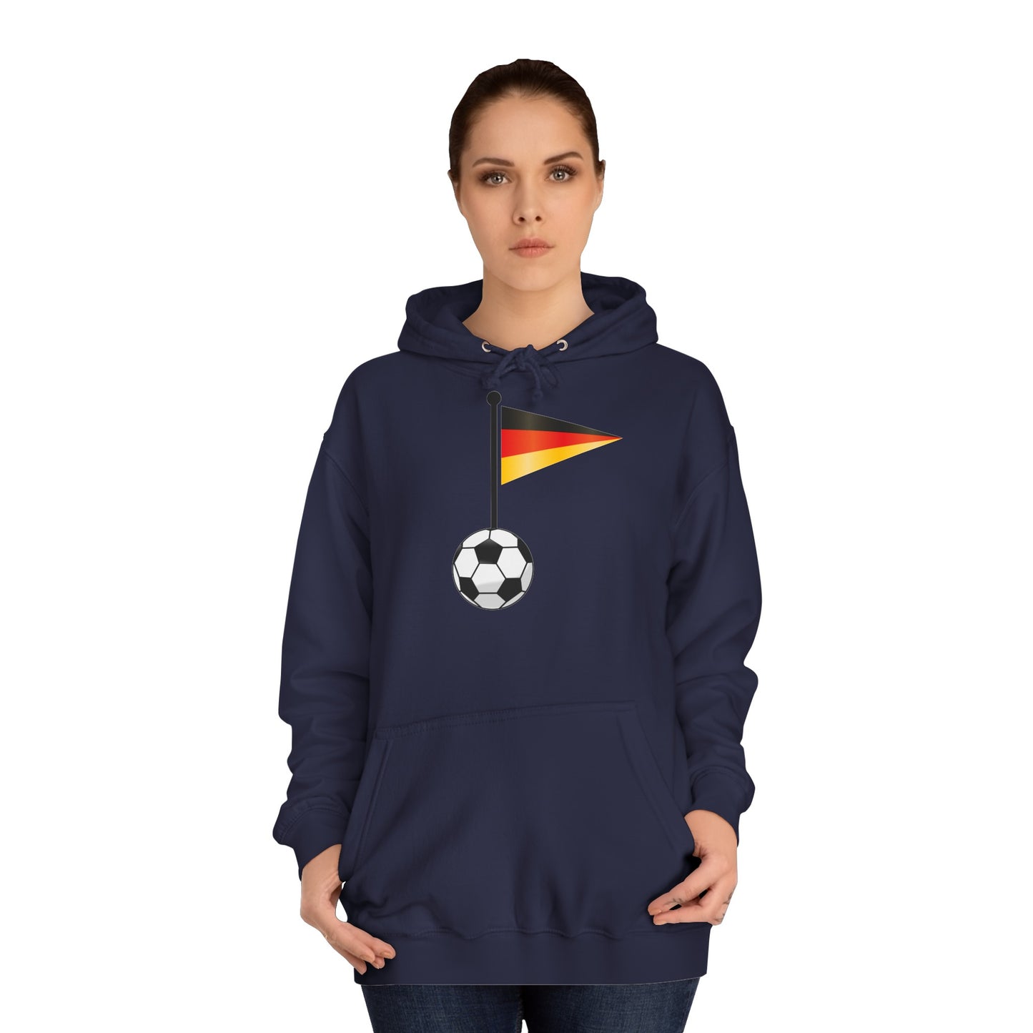 Einfach für Deutschland stehen - Immer witer - Hochwertige Unisex-Kapuzenpullover - Beidseitig