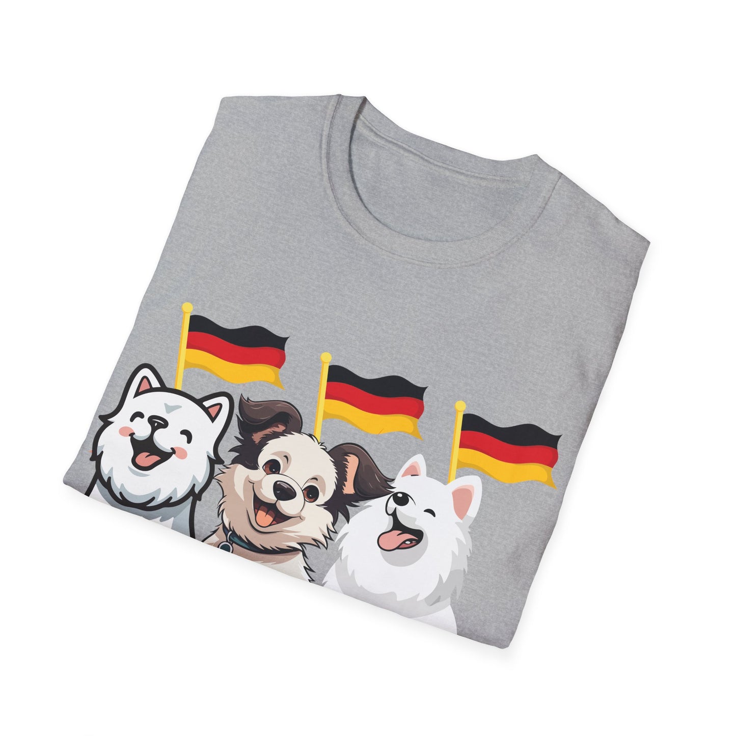 Deutsche Hunde für die Nationalmannschaft, Fußballfan T-Shirts, Flagge, Fanmotivtrikot, Fan Unisex T-Shirt, Tore, EM 2024, German Soccer