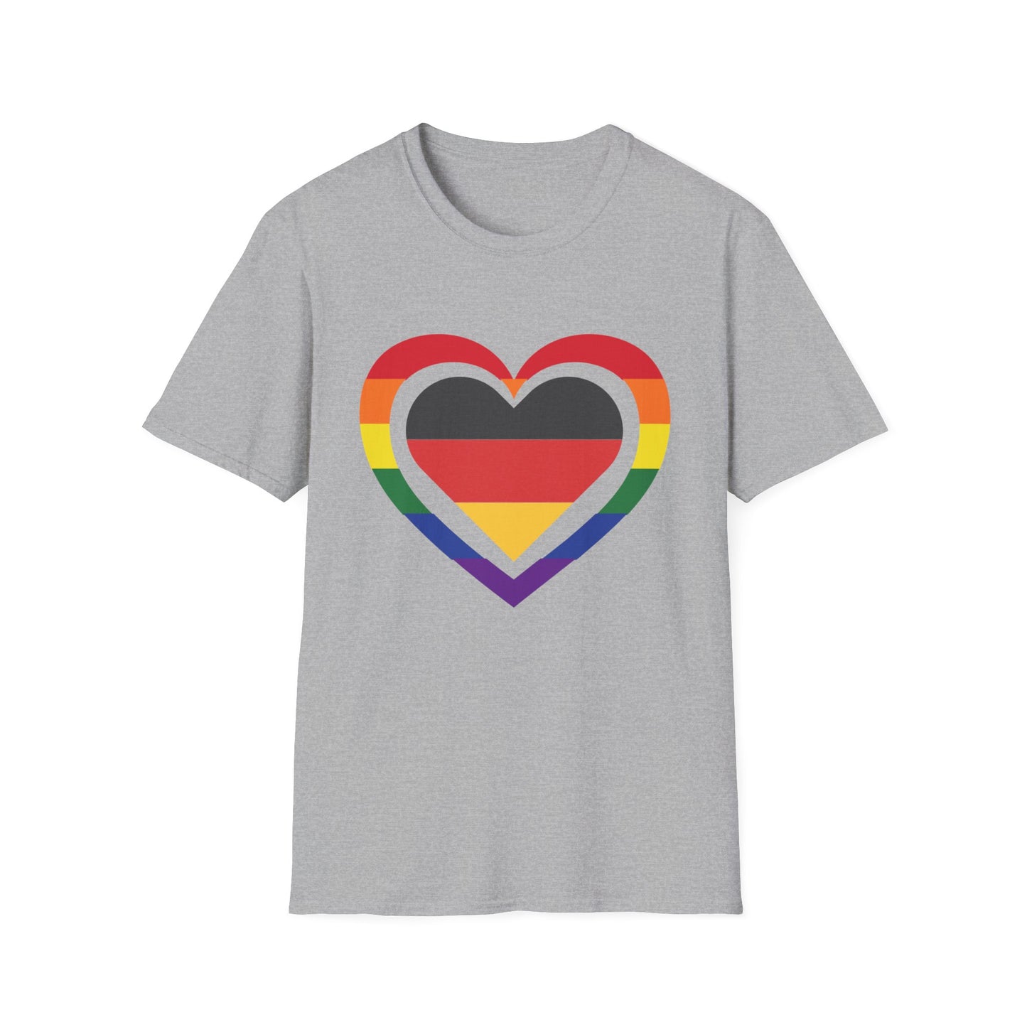 Regenbogenzauber, Einzigartige T-Shirt Designs für alle! Farbenfrohe Eleganz, Bunte Mode mit lebendigen Rainbow-Motiven, Deutsche Liebe
