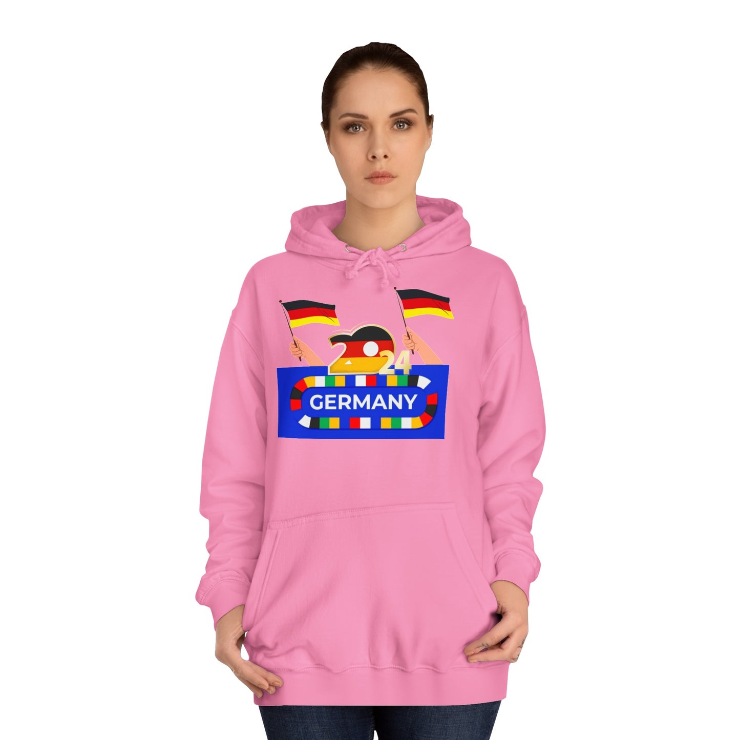 EM 2024 in Deutschland - Fußballs made in Deutschland - Beidseitig auf top Qualität Hoodies bedruckt