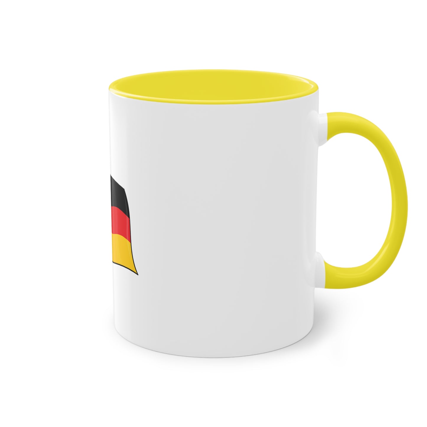 Einfach Stolz, auf Deutschland auf Kaffeetassen bedruckt - Farbe: weiß, Standardtasse, groß 11 Unzen