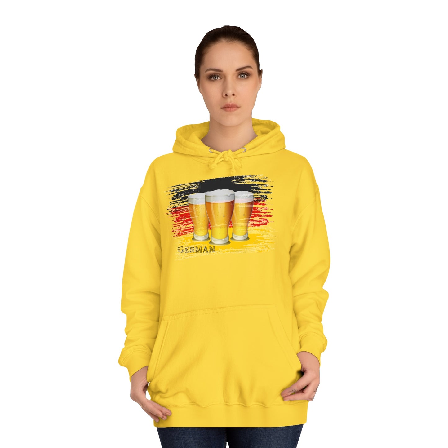 Bier Fans für Deutschland - auf Unisex Hoodies beidseitig bedruckt