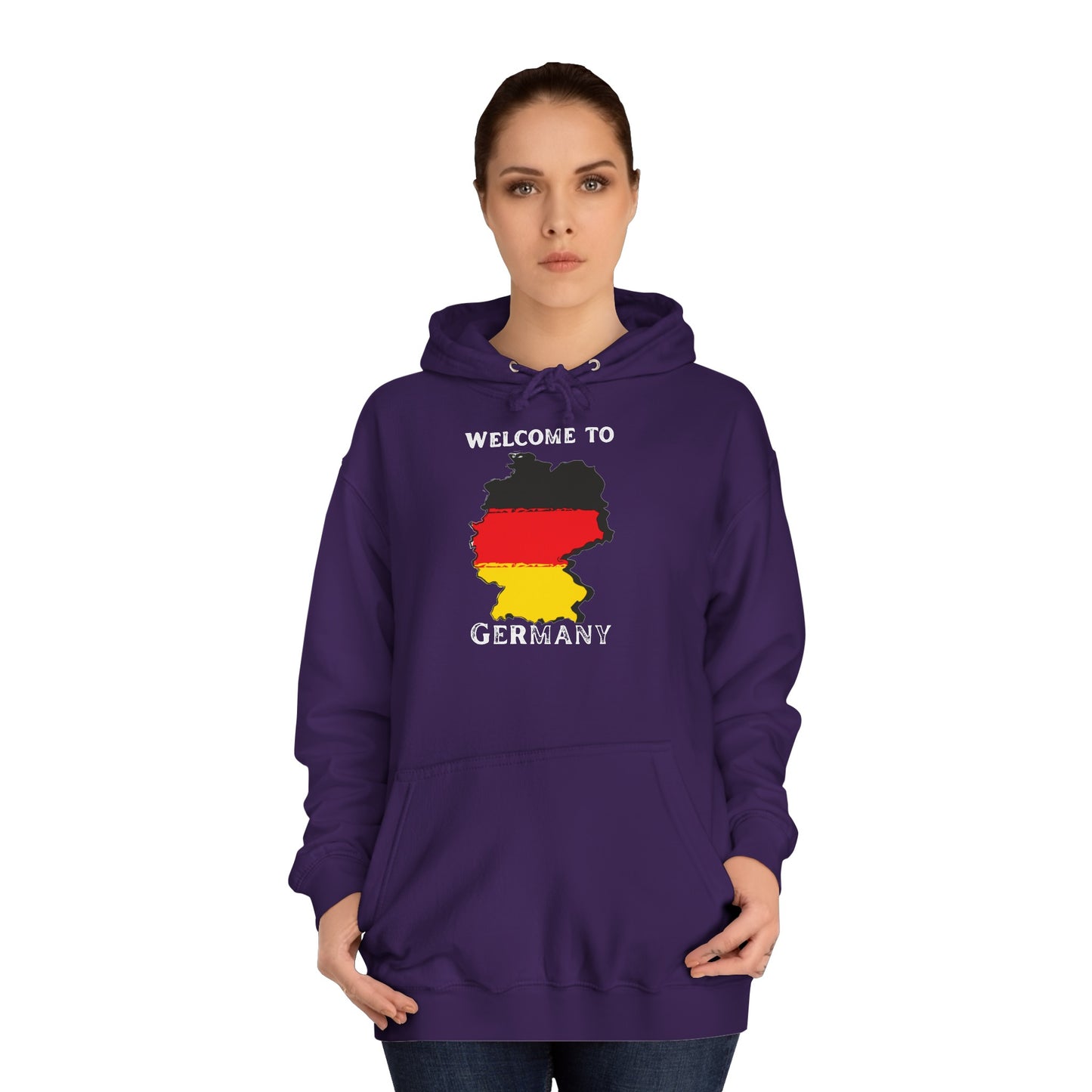 Welcome to Germany - Willkommen in Deutschland - Beidseitig bedruckt auf Unisex Hoodies