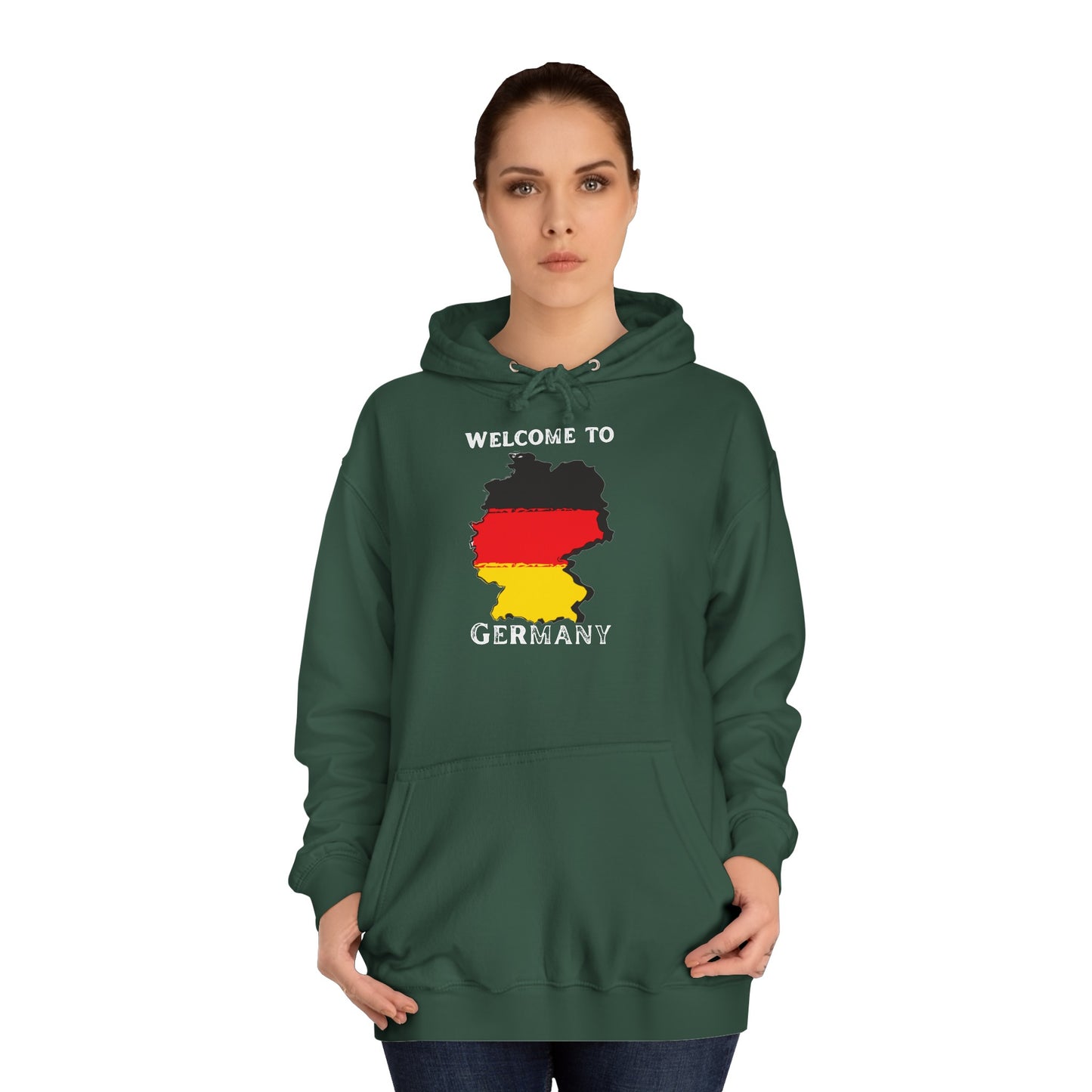 Welcome to Germany - Willkommen in Deutschland - Beidseitig bedruckt auf Unisex Hoodies