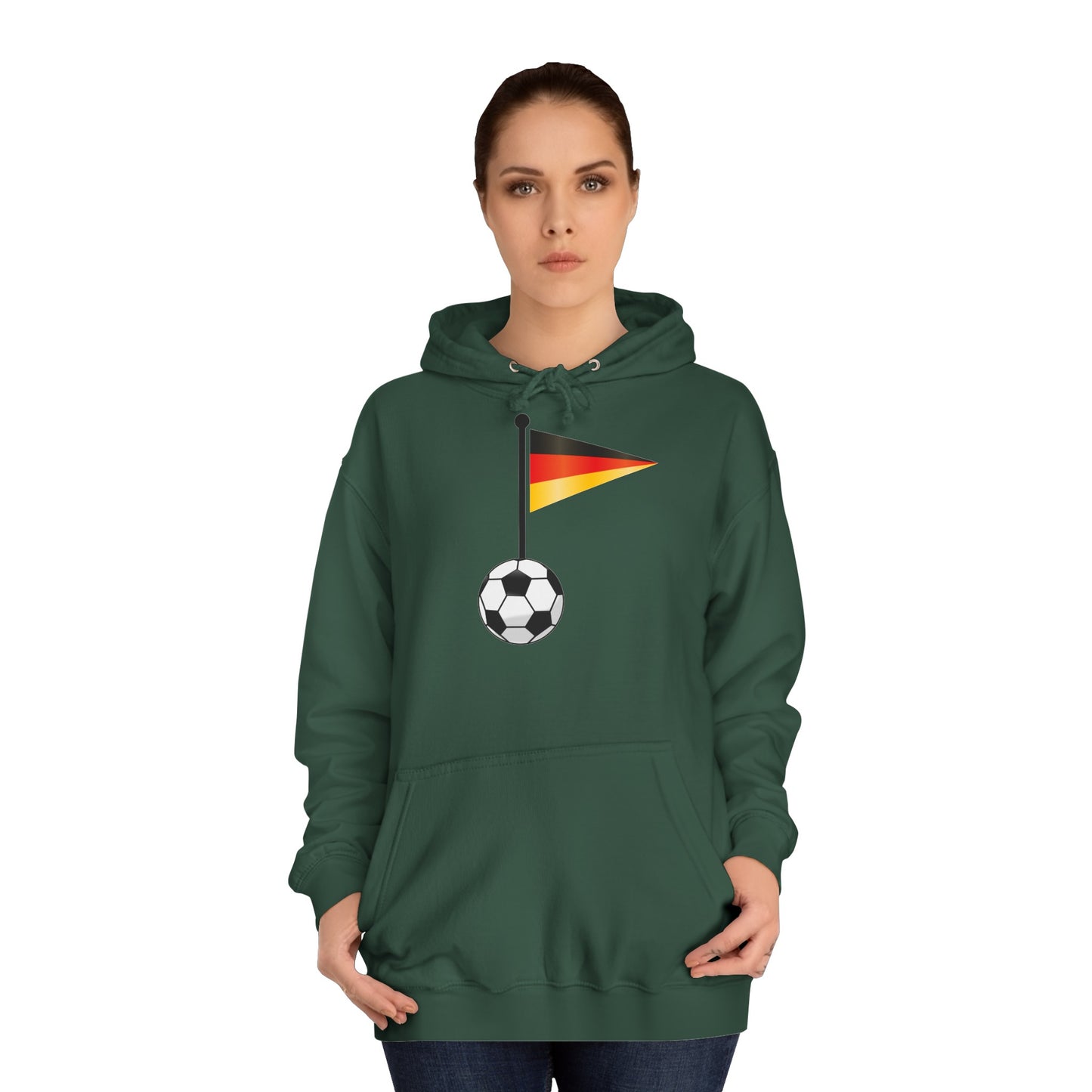 Einfach für Deutschland stehen - Immer witer - Hochwertige Unisex-Kapuzenpullover - Beidseitig