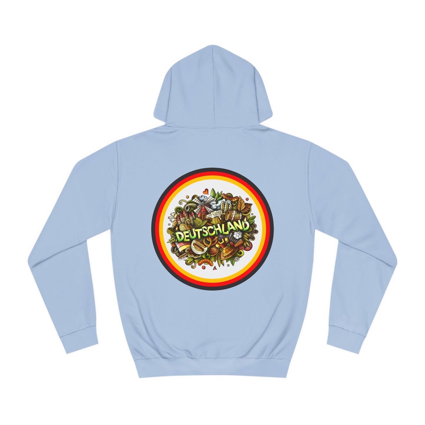 Bier Fans für Deutschland - auf Unisex Hoodies beidseitig bedruckt