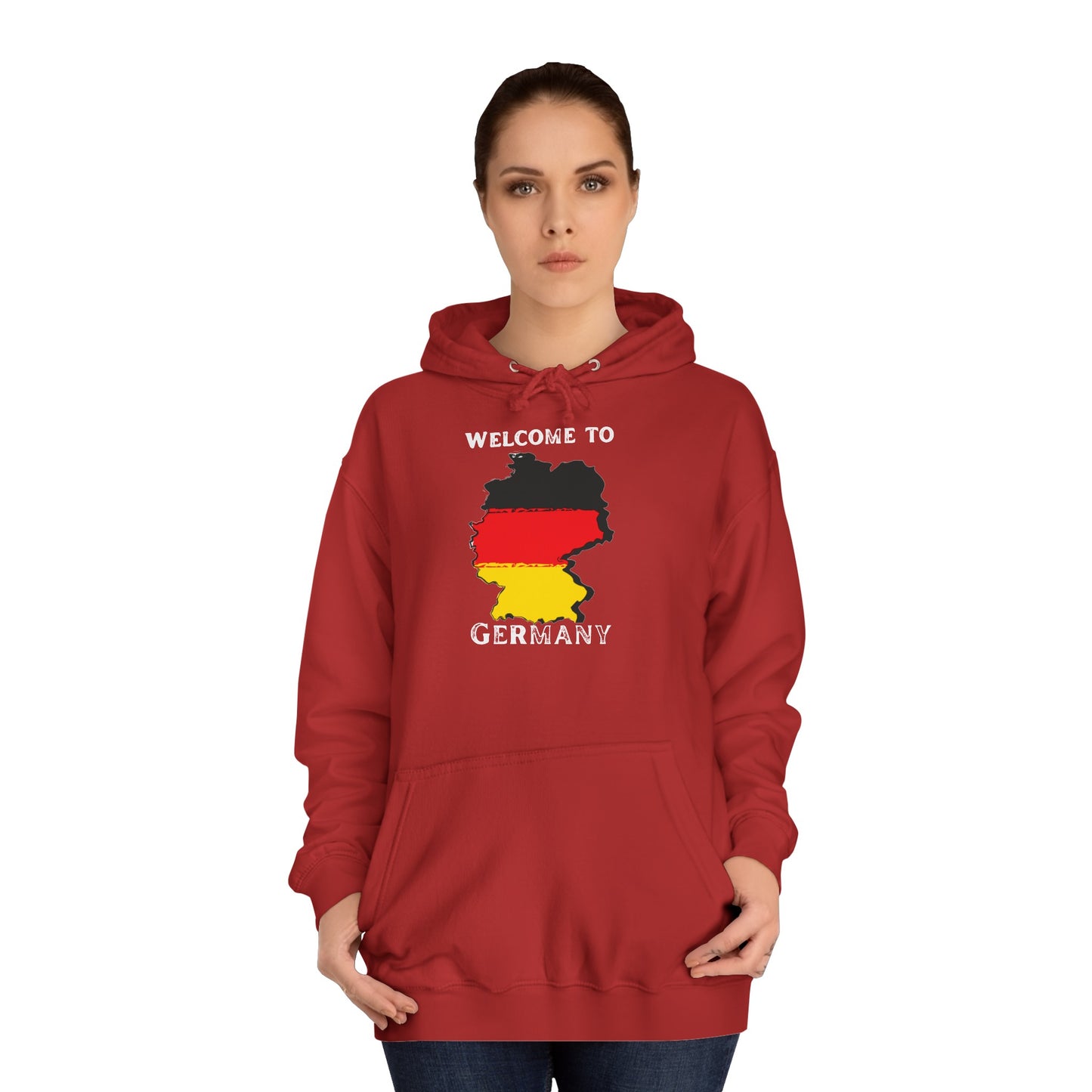Welcome to Germany - Willkommen in Deutschland - Beidseitig bedruckt auf Unisex Hoodies