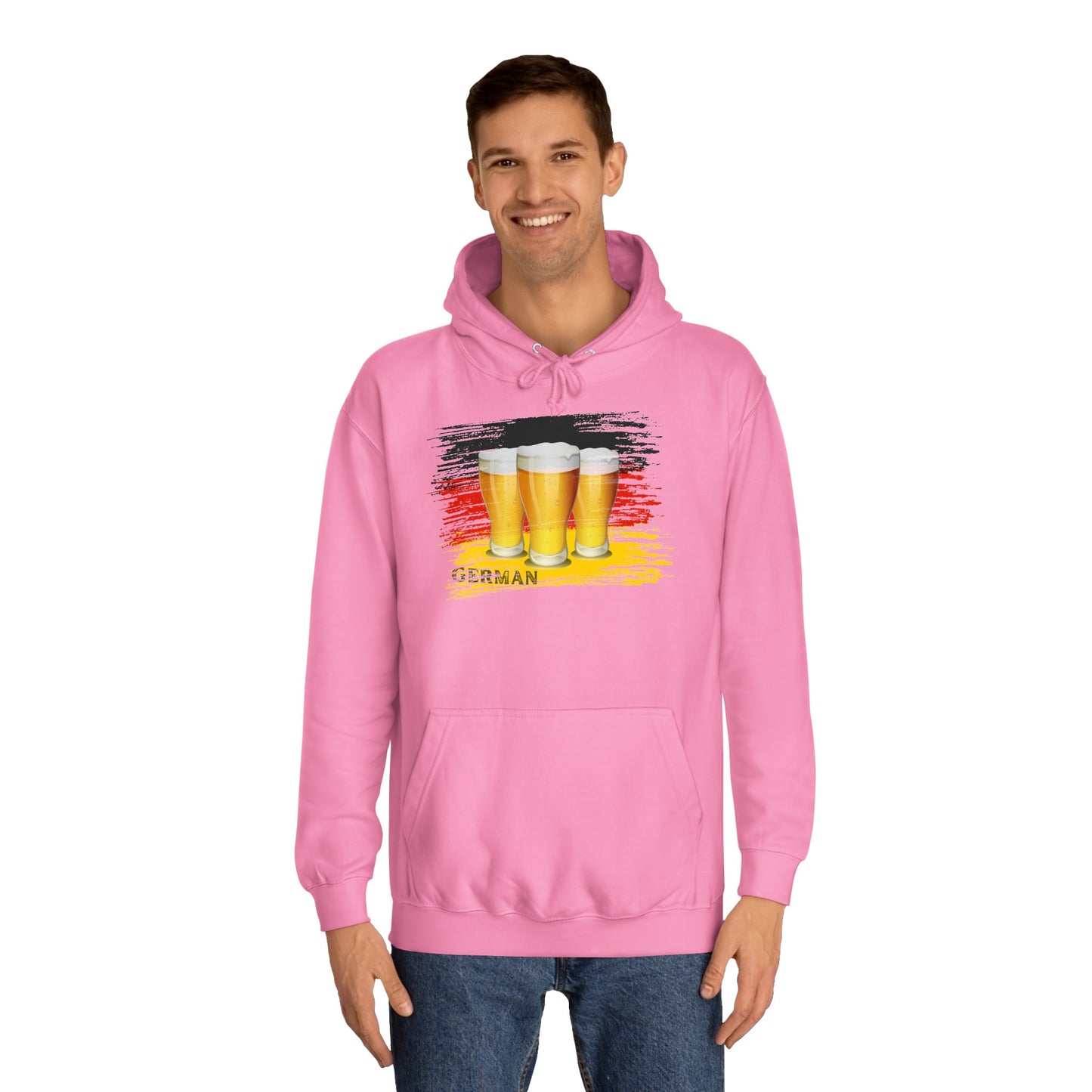 Bier Fans für Deutschland - auf Unisex Hoodies beidseitig bedruckt