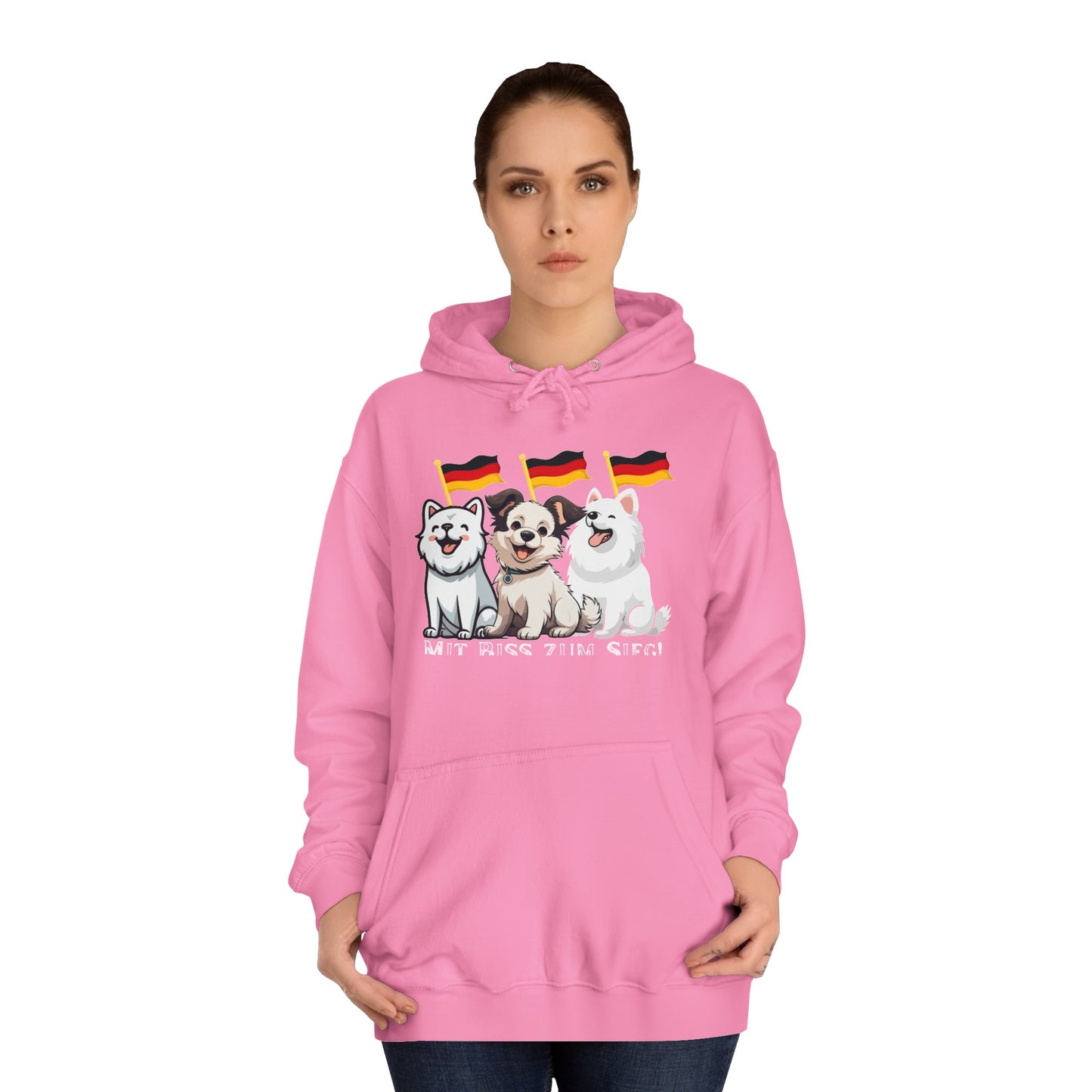 Deutsche Welpen als beste Fans aller Zeiten - gedruckt auf hochwertigen Hoodies.