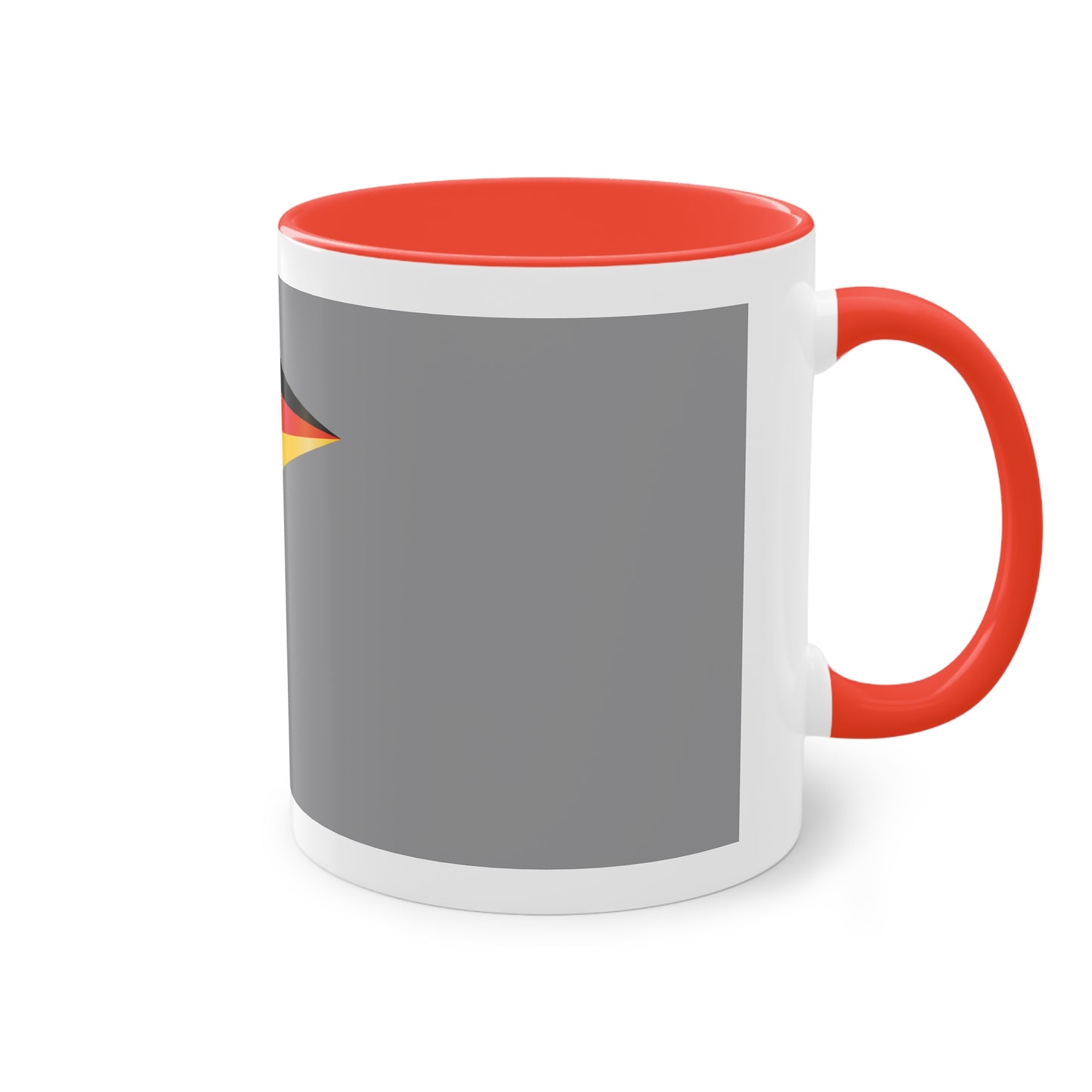 Hochwertige Teetassen mit deutschen Kulturmotiven - Soccer Motiv– Perfekt für den Morgenkaffee, weißer Außenbereich mit mehrfarbigem Innenbereich und Henkel, große; 11 Unzen