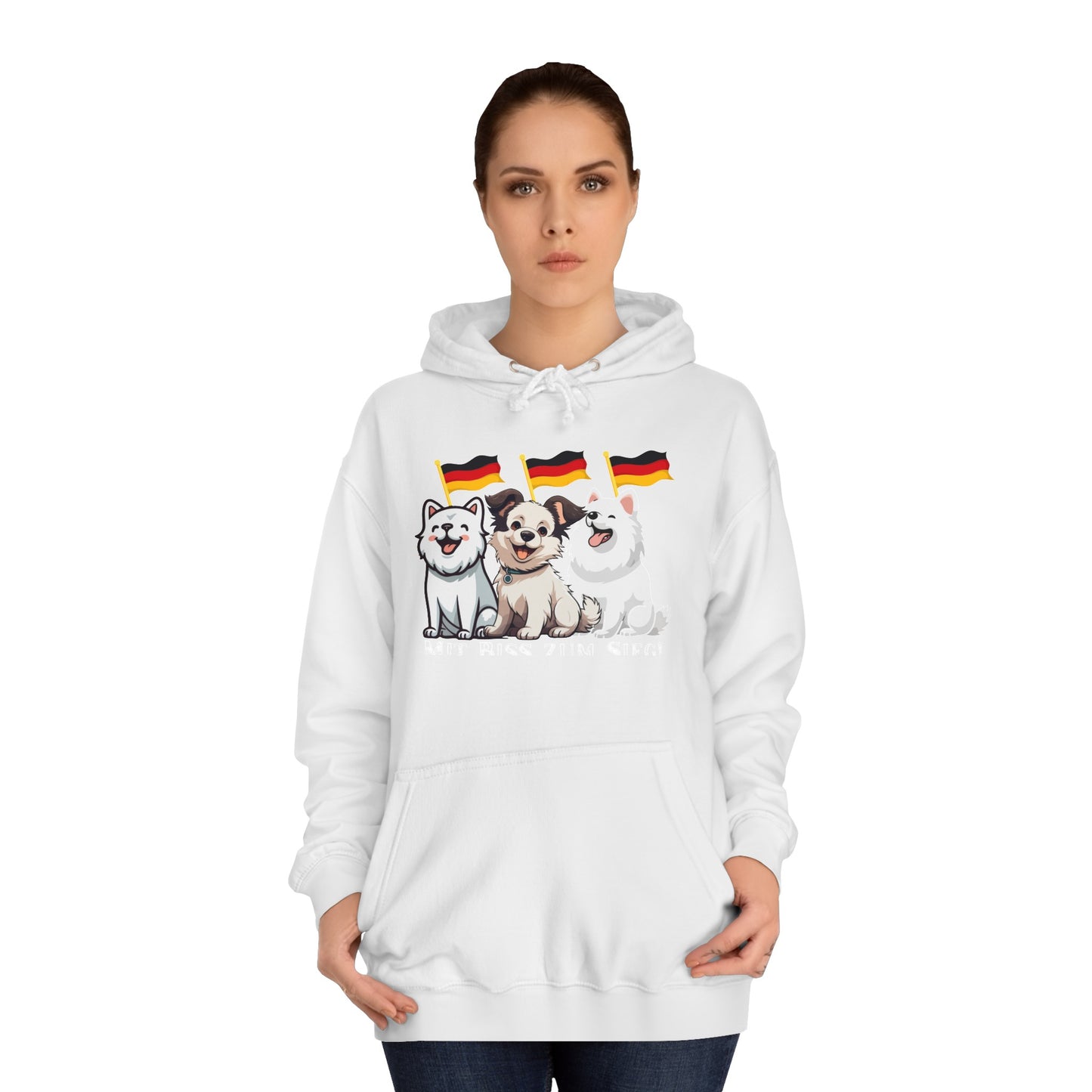 Deutsche Welpen als beste Fans aller Zeiten - gedruckt auf hochwertigen Hoodies.