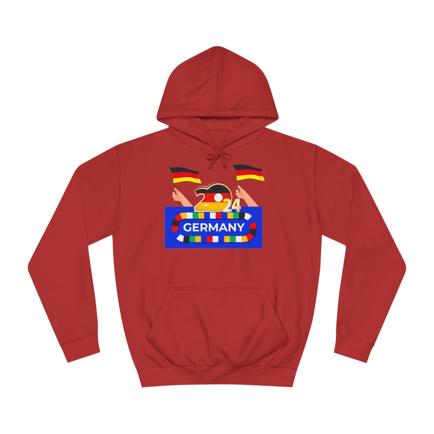 EM 2024 in Deutschland - Fußballs made in Deutschland - Beidseitig auf top Qualität Hoodies bedruckt