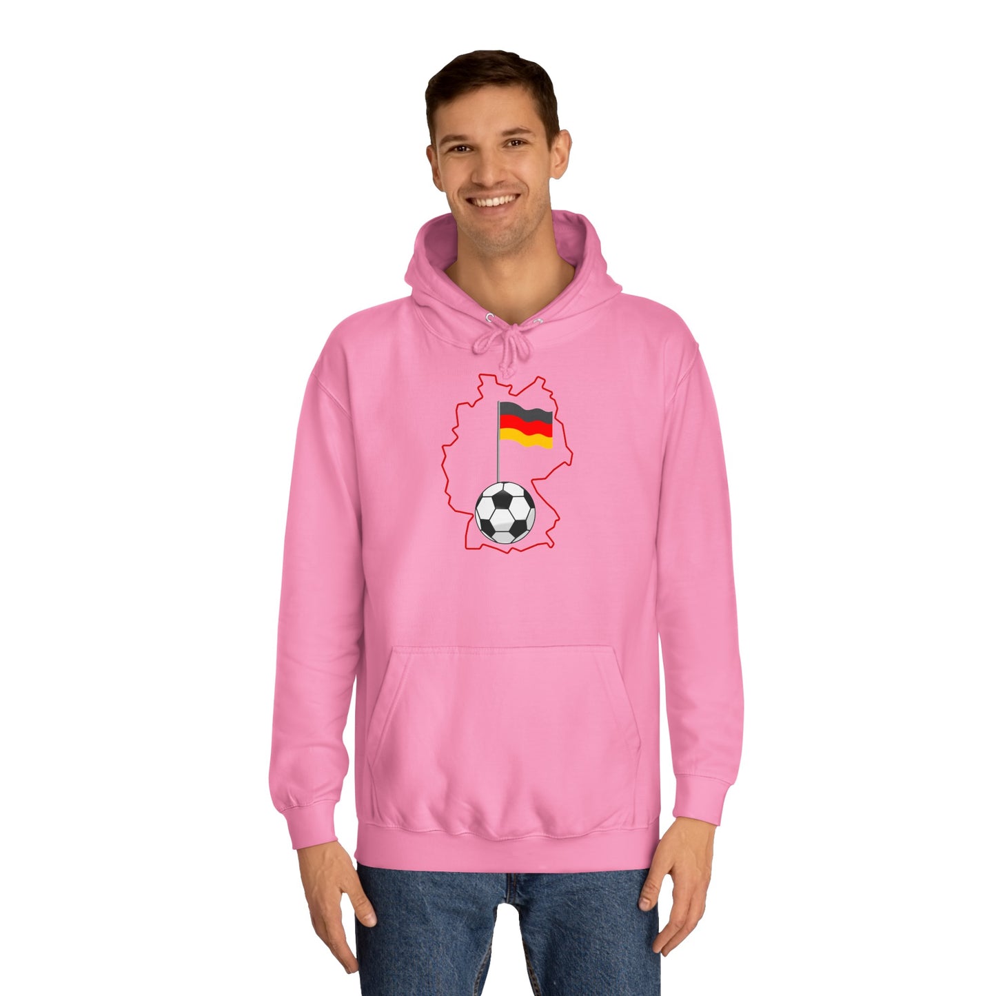 Erleben Sie die Schönheit und Leidenschaft des Fußballs in Deutschland - Beidseitig bedruckt - Hochwertige Unisex-Kapuzenpullover