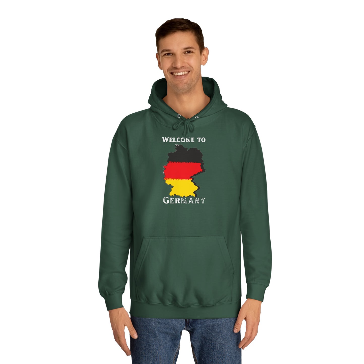 Welcome to Germany - Willkommen in Deutschland - Beidseitig bedruckt auf Unisex Hoodies