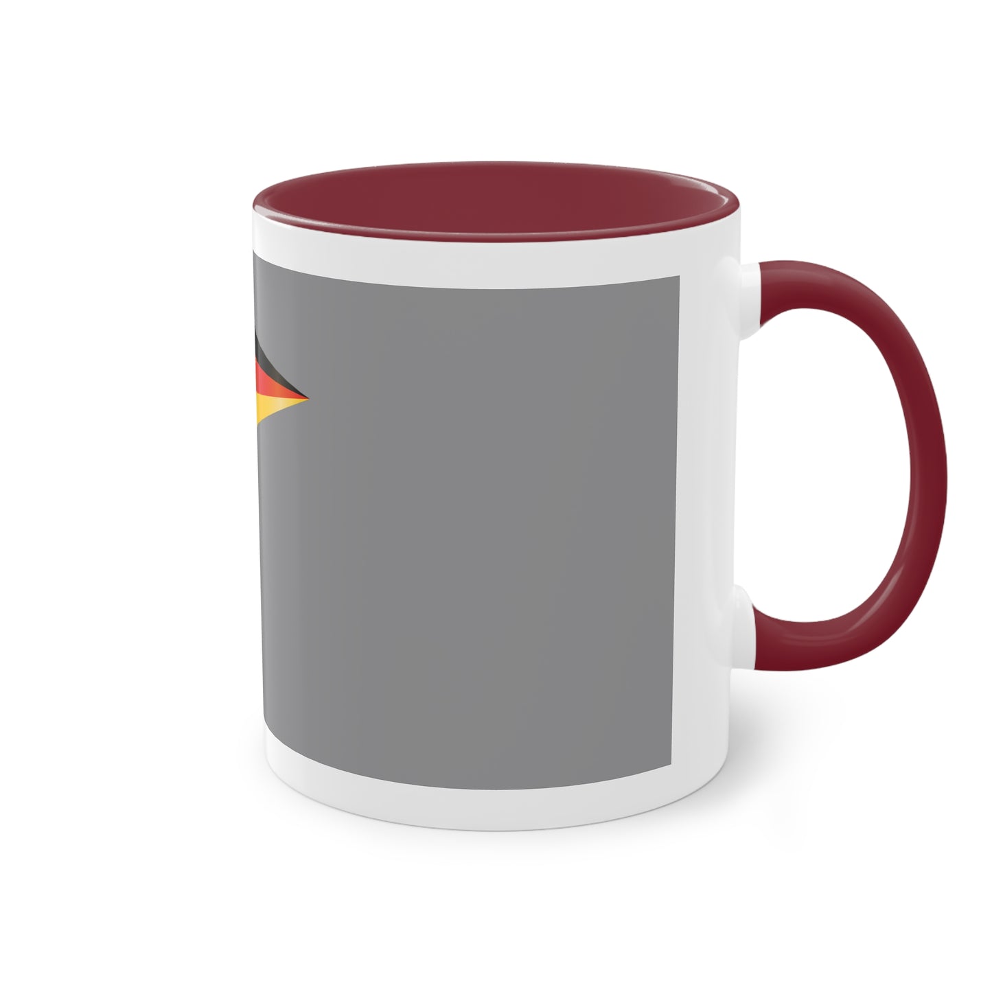Hochwertige Teetassen mit deutschen Kulturmotiven - Soccer Motiv– Perfekt für den Morgenkaffee, weißer Außenbereich mit mehrfarbigem Innenbereich und Henkel, große; 11 Unzen