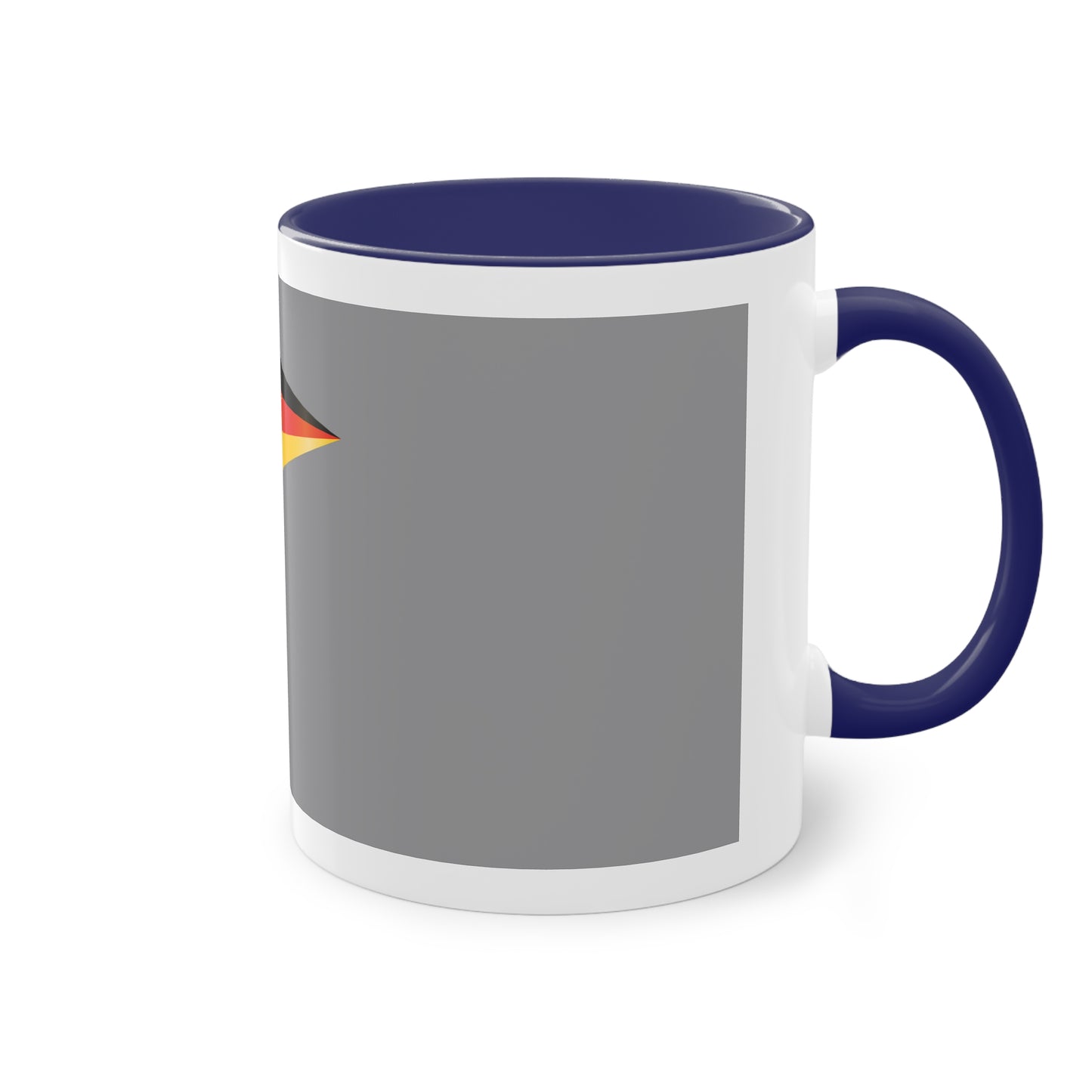 Hochwertige Teetassen mit deutschen Kulturmotiven - Soccer Motiv– Perfekt für den Morgenkaffee, weißer Außenbereich mit mehrfarbigem Innenbereich und Henkel, große; 11 Unzen