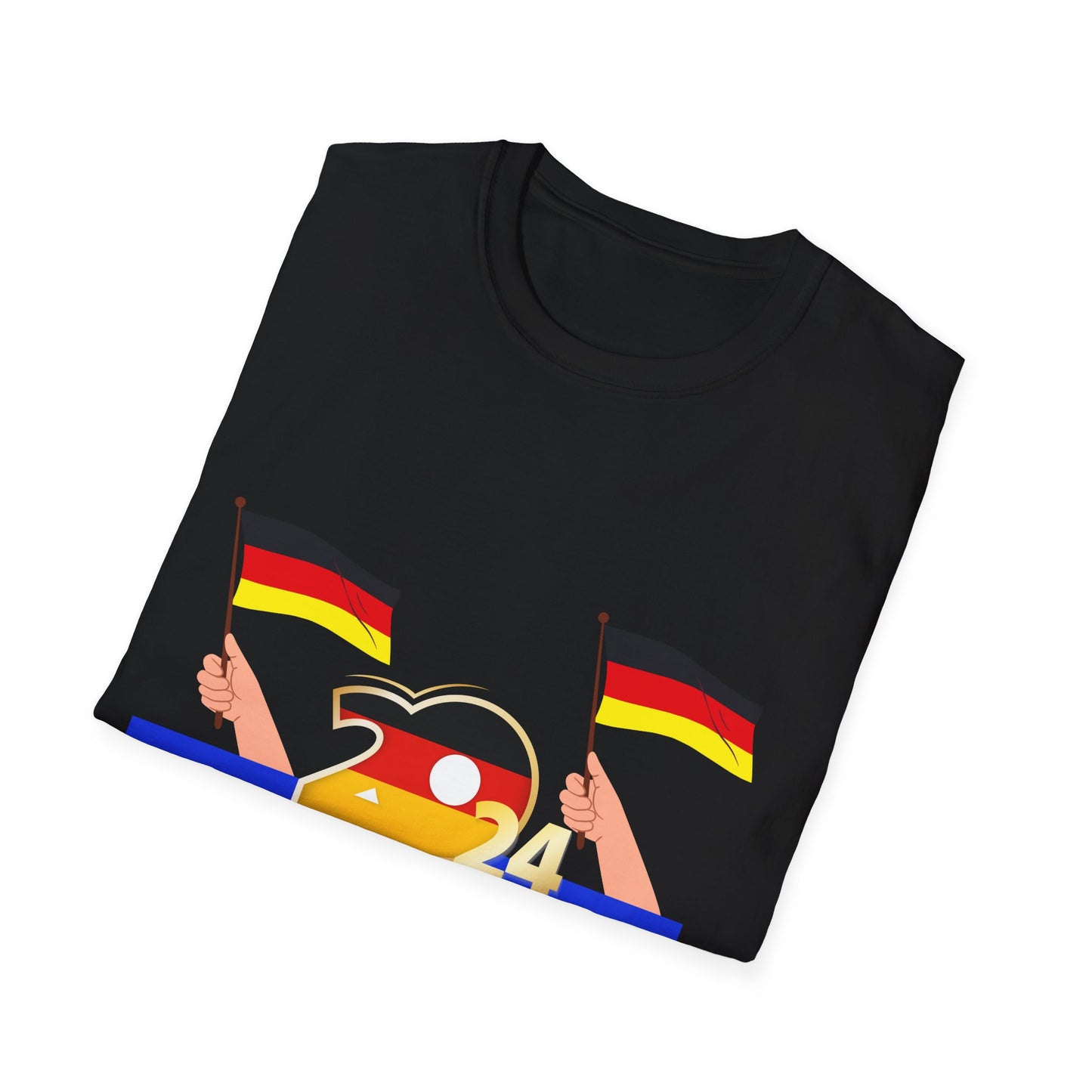UEFA EM 2024 im Deutschland, Fußballfan Unisex T-Shirts, Fanmotivtrikot, Germany