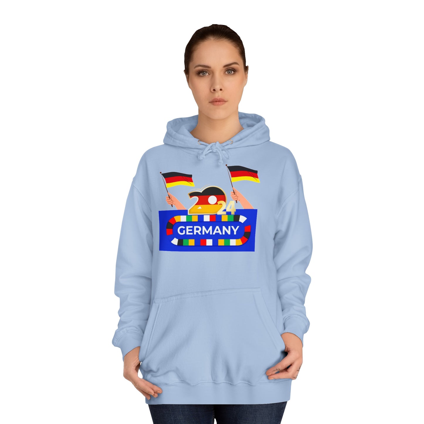 EM 2024 in Deutschland - Fußballs made in Deutschland - Beidseitig auf top Qualität Hoodies bedruckt