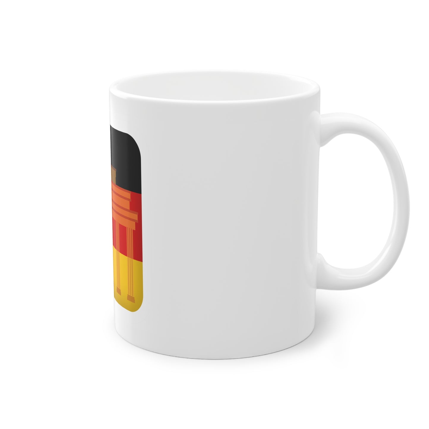 Brandenburg gate Berlin - auf Kaffeetasse, Teetasse bedruckt - Farbe: weiß, Standardtasse, groß 11 Unzen