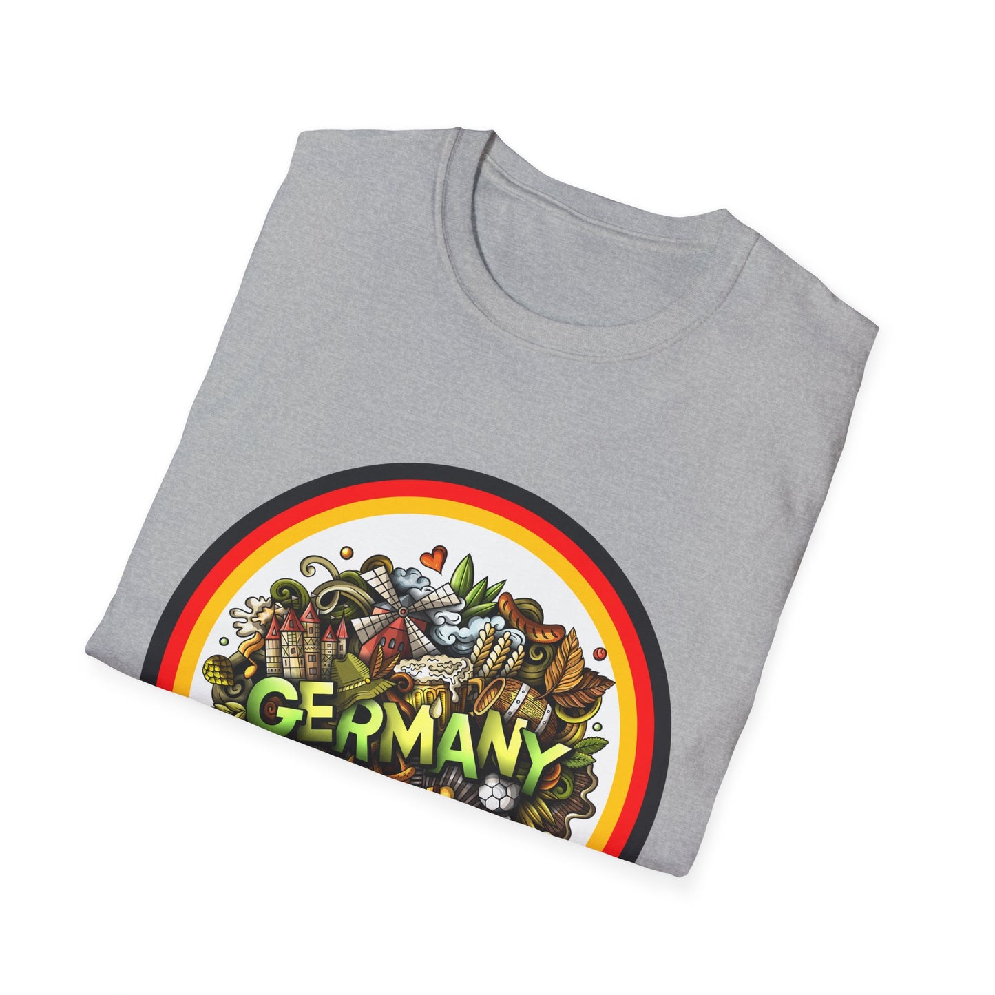 Herzlich Willkommen Unisex T-Shirt, Frieden und Liebe, Liebevolle Gastfreundschaft, Welcome to Germany, I Love Germany, Deutsche Kultur