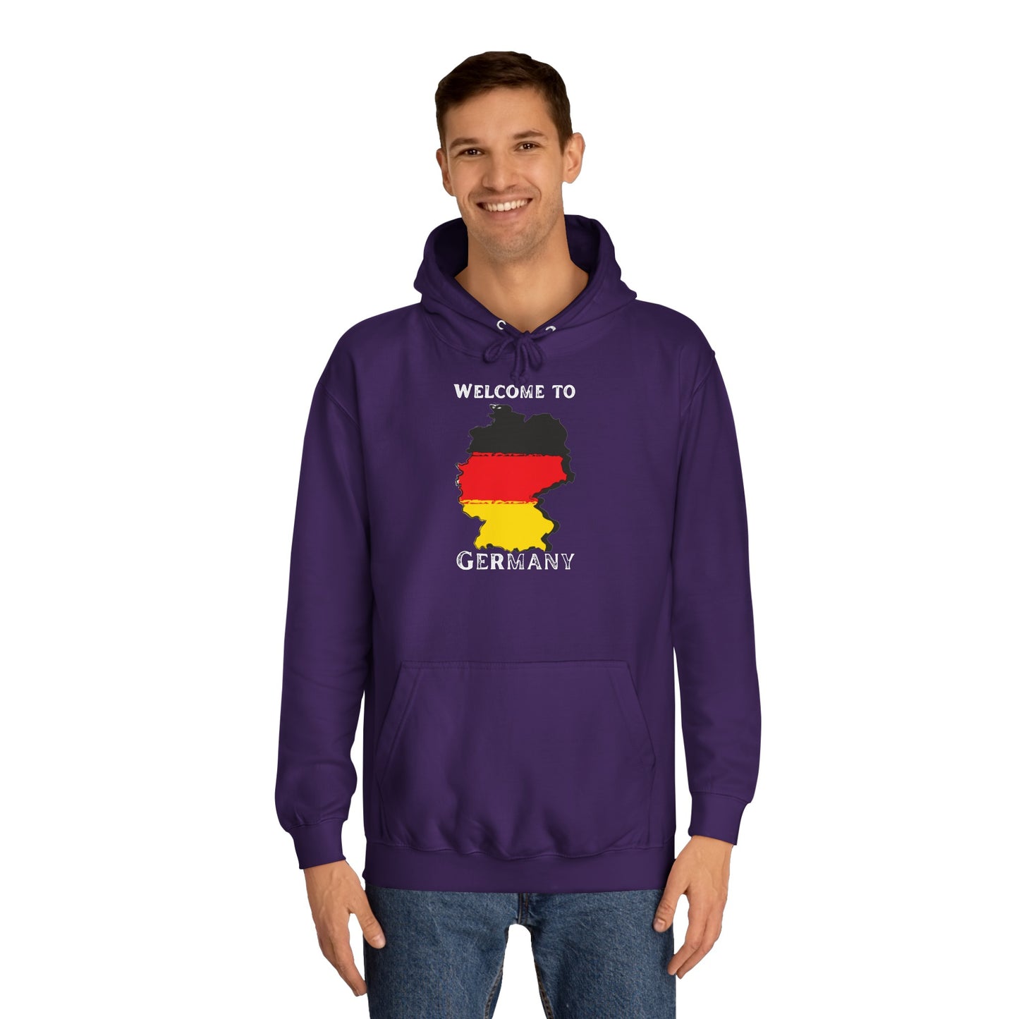 Welcome to Germany - Willkommen in Deutschland - Beidseitig bedruckt auf Unisex Hoodies