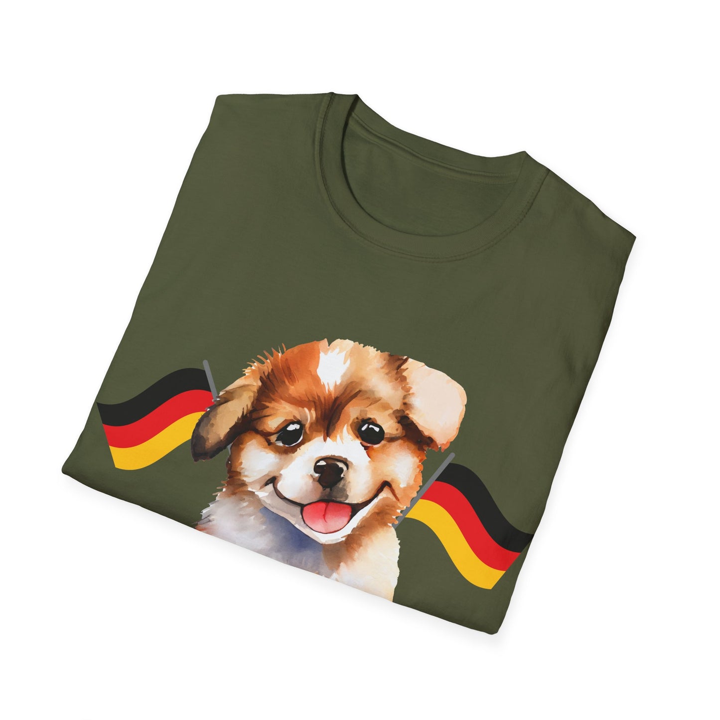 Deutsche Hunde für die Nationalmannschaft, Fußballfan T-Shirts, Flagge, Fanmotivtrikot, Fan Unisex T-Shirt, Tore, EM 2024, German soccer