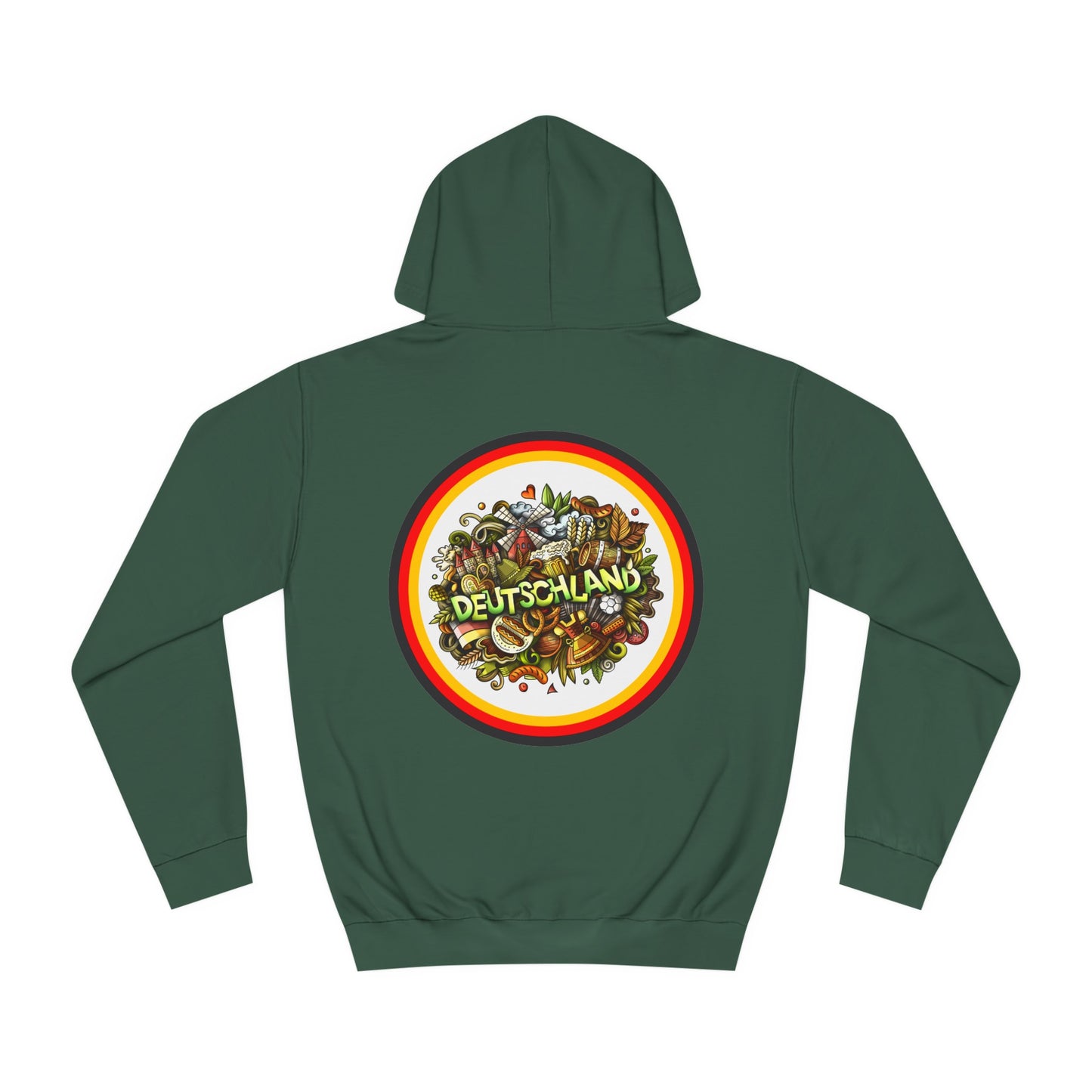 Bier Fans für Deutschland - auf Unisex Hoodies beidseitig bedruckt