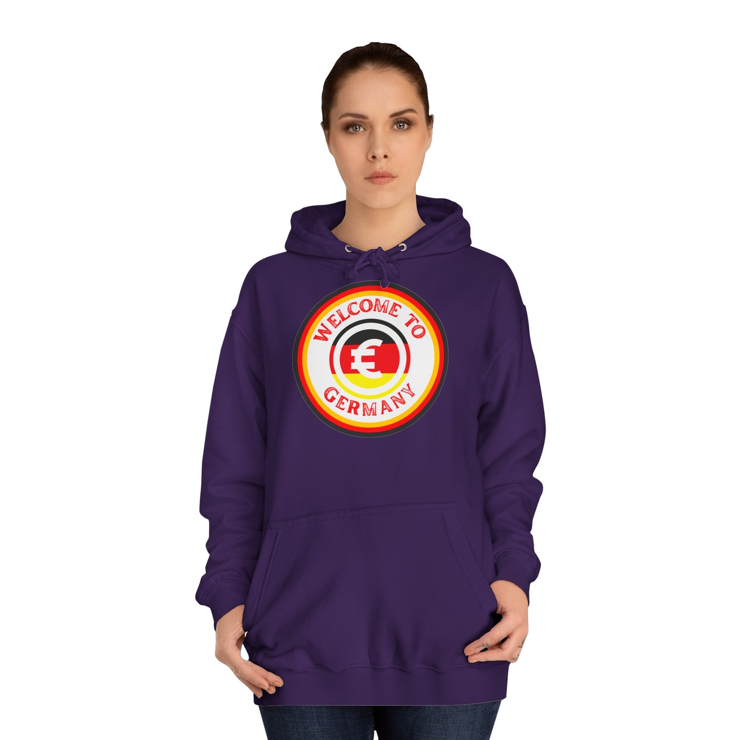Willkommen in Deutschland, Welcome to Germany - auf hochwertige Unisex Hoodies tragen