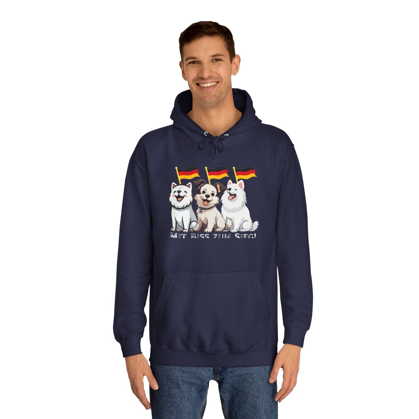 Deutsche Welpen als beste Fans aller Zeiten - gedruckt auf hochwertigen Hoodies.