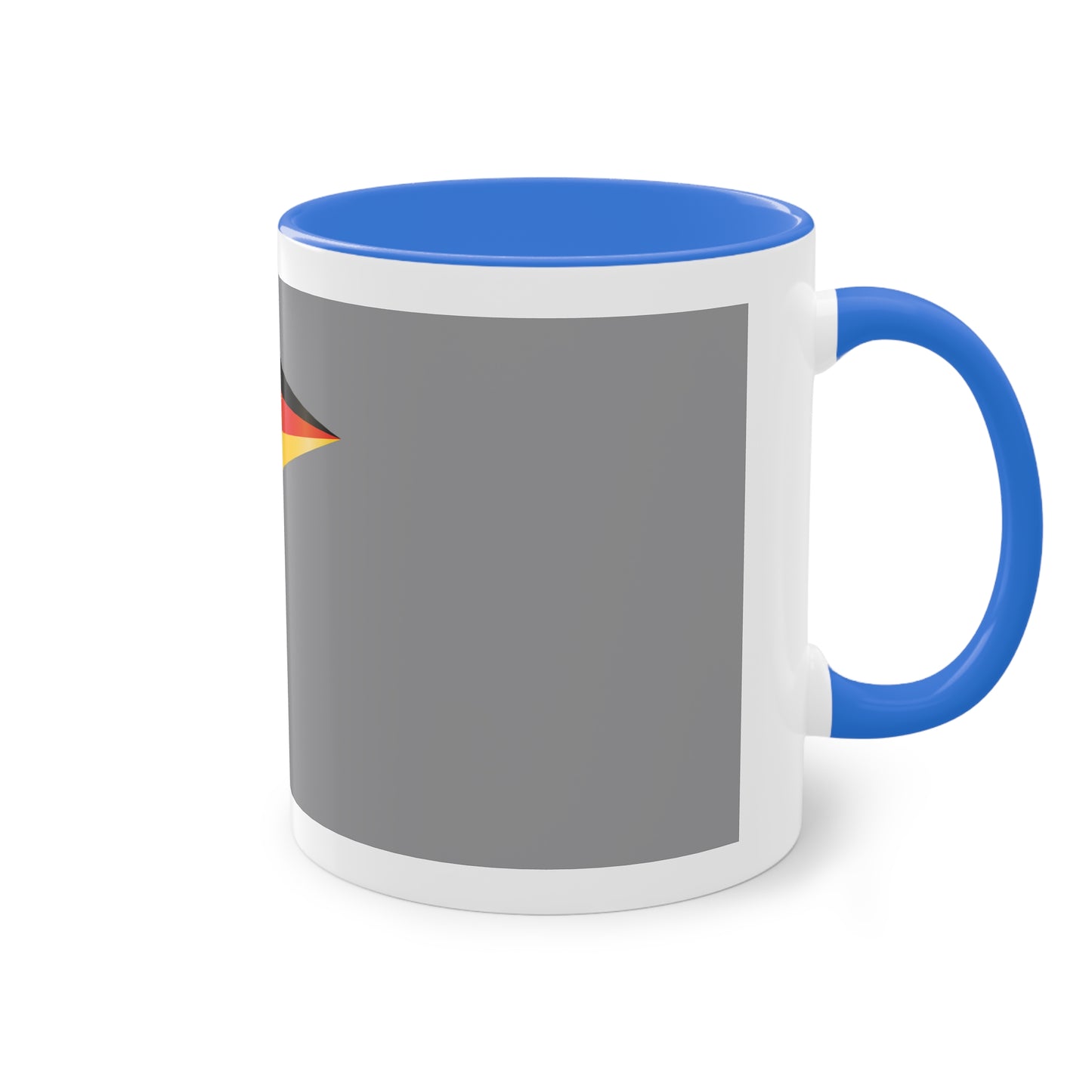 Hochwertige Teetassen mit deutschen Kulturmotiven - Soccer Motiv– Perfekt für den Morgenkaffee, weißer Außenbereich mit mehrfarbigem Innenbereich und Henkel, große; 11 Unzen