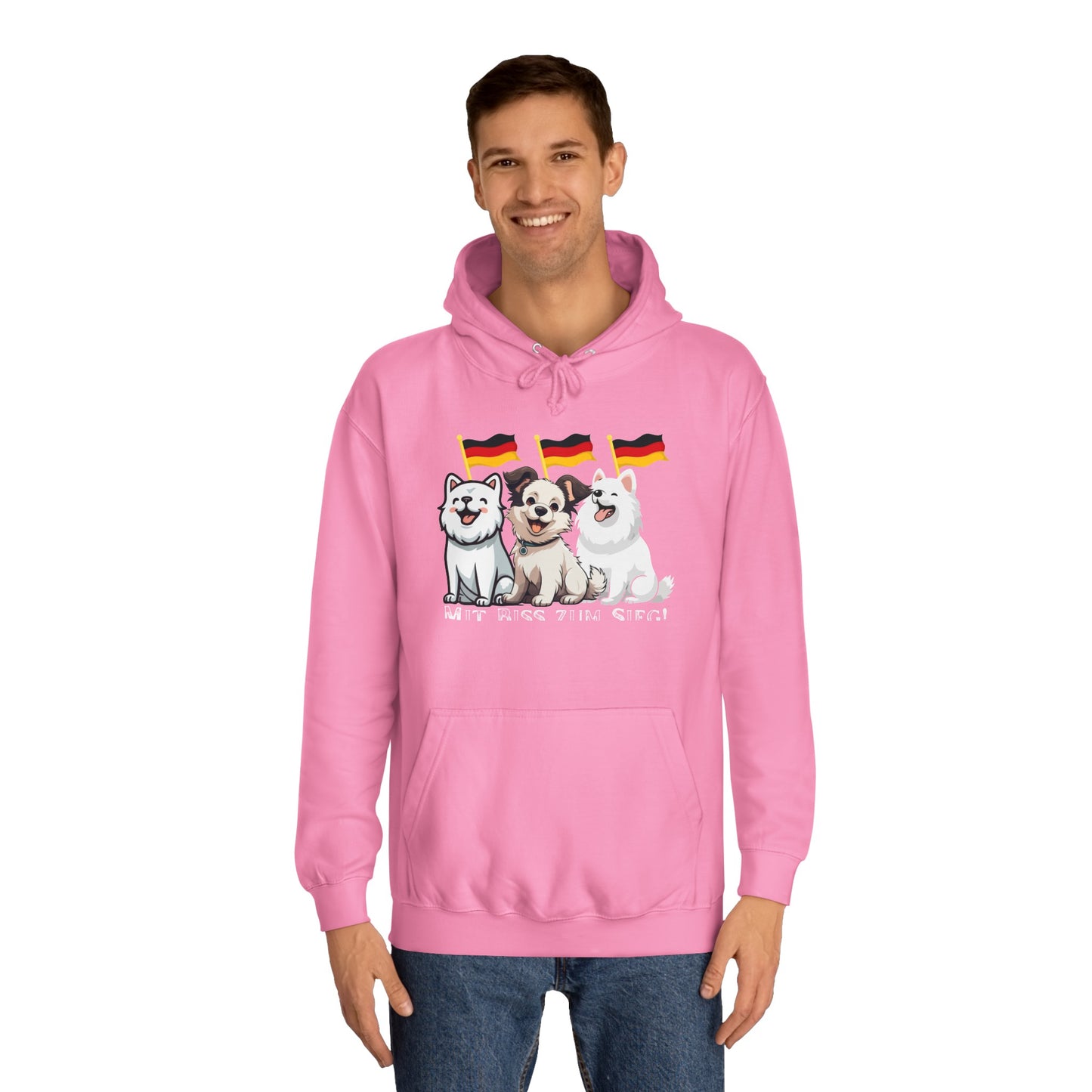 Deutsche Welpen als beste Fans aller Zeiten - gedruckt auf hochwertigen Hoodies.