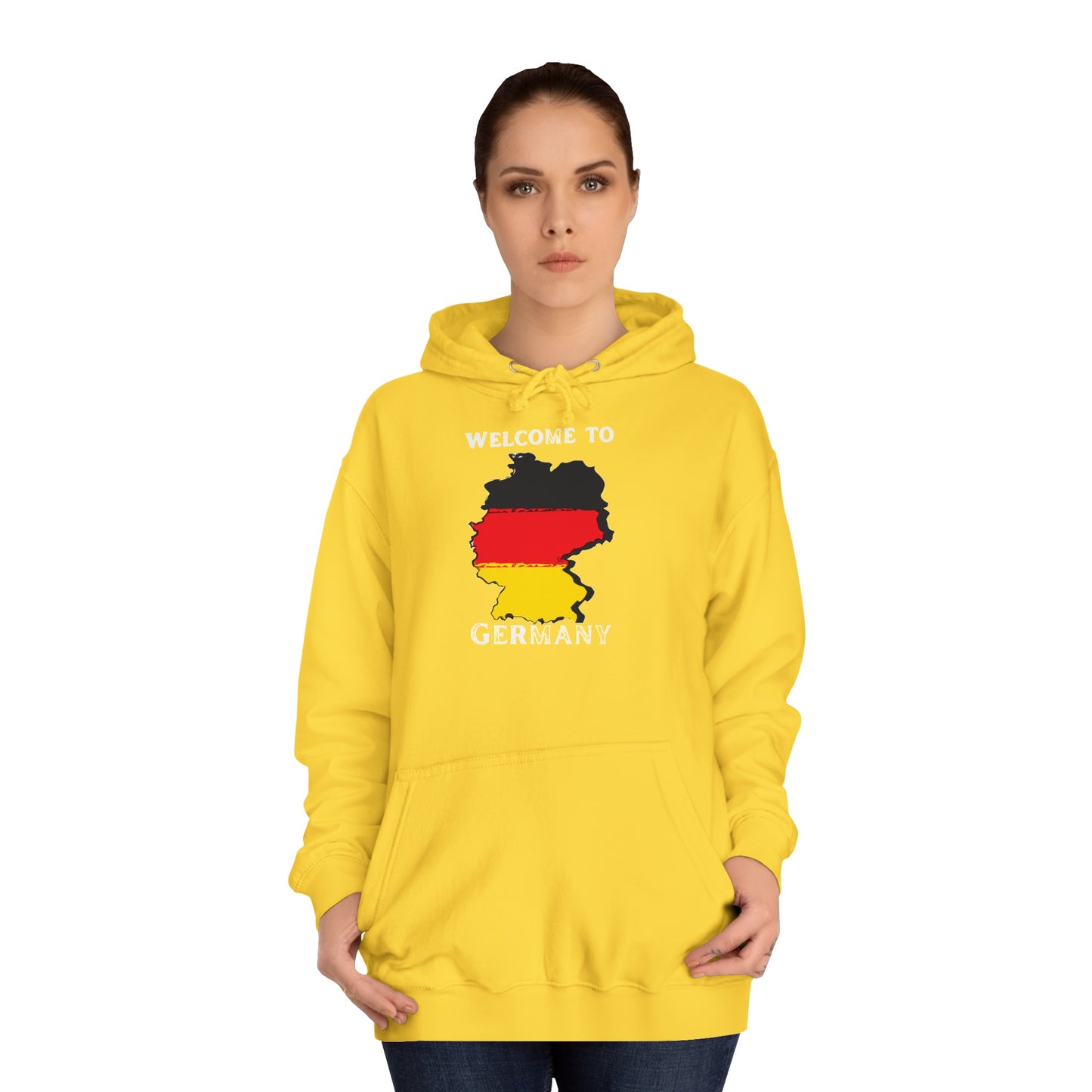 Welcome to Germany - Willkommen in Deutschland - Beidseitig bedruckt auf Unisex Hoodies