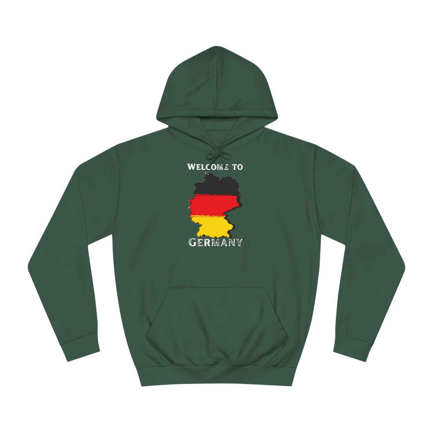 Welcome to Germany - Willkommen in Deutschland - Beidseitig bedruckt auf Unisex Hoodies