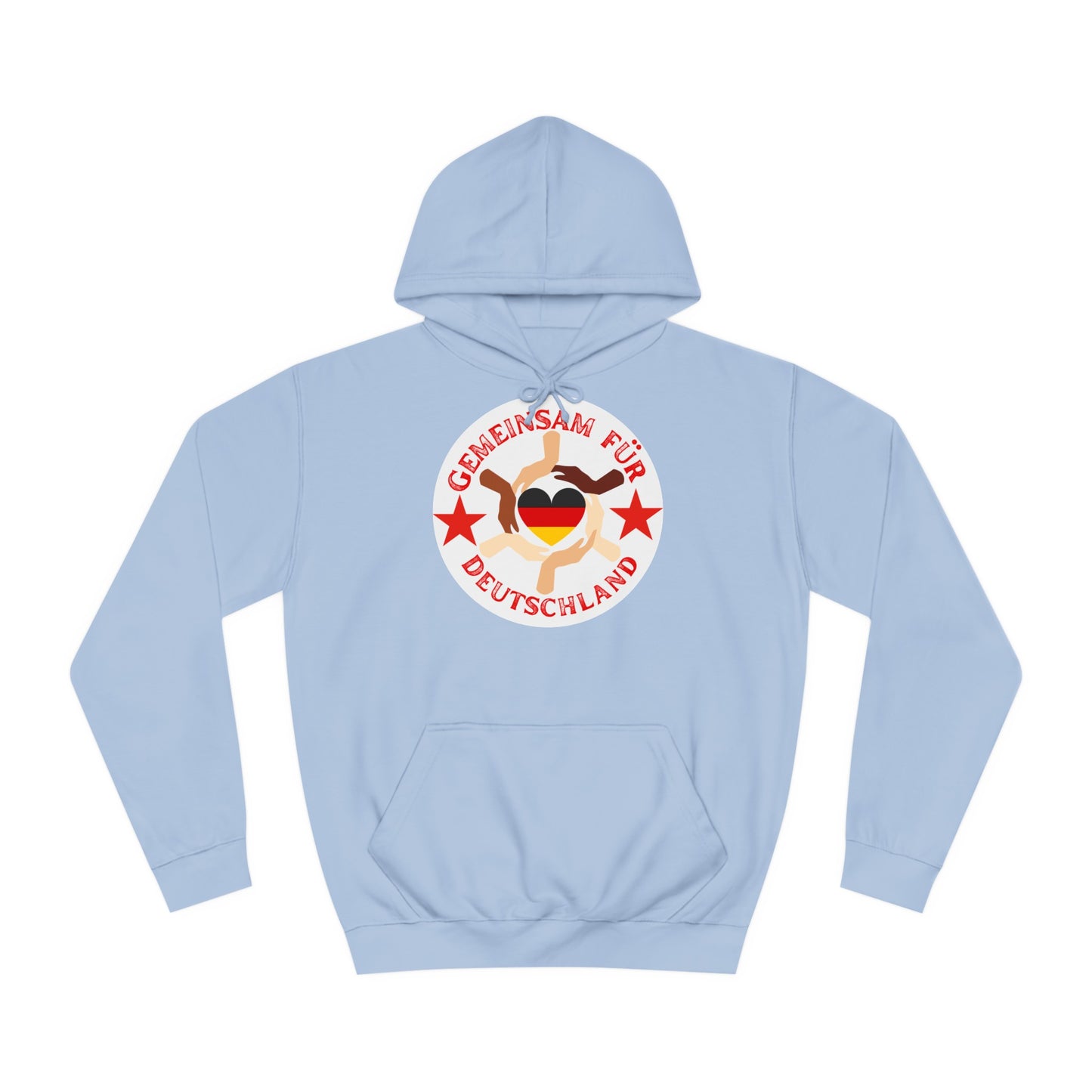 Gemeinsam für Deutschland - Ein Land der Siege - Hochwertige Unisex-Kapuzenpullover - Beidseitig bedruckt