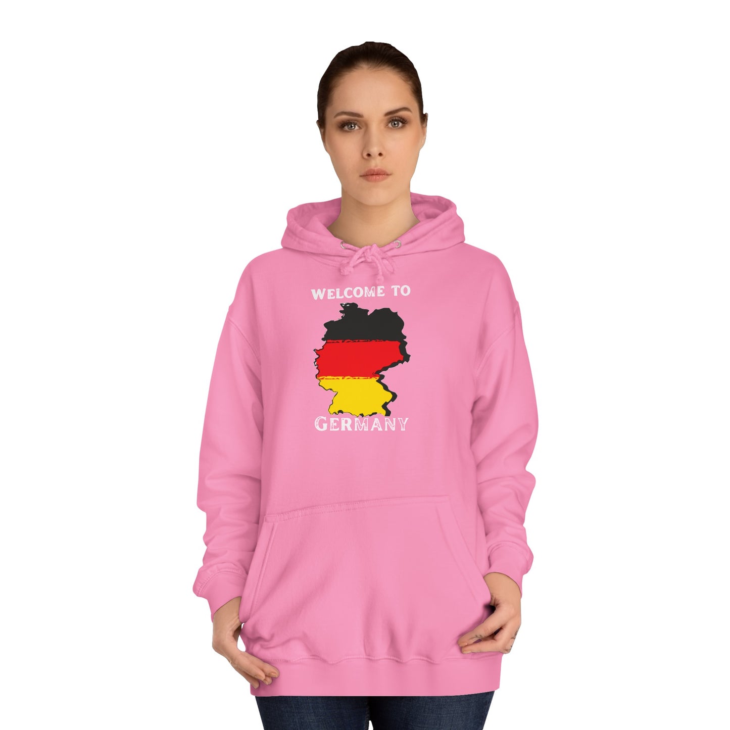 Welcome to Germany - Willkommen in Deutschland - Beidseitig bedruckt auf Unisex Hoodies