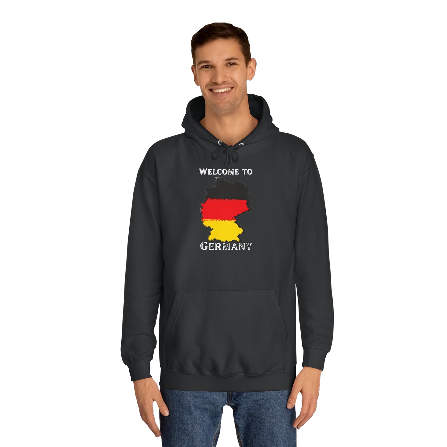 Welcome to Germany - Willkommen in Deutschland - Beidseitig bedruckt auf Unisex Hoodies
