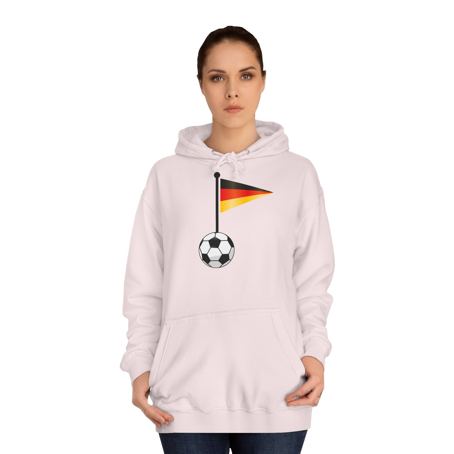 Einfach für Deutschland stehen - Immer witer - Hochwertige Unisex-Kapuzenpullover - Beidseitig