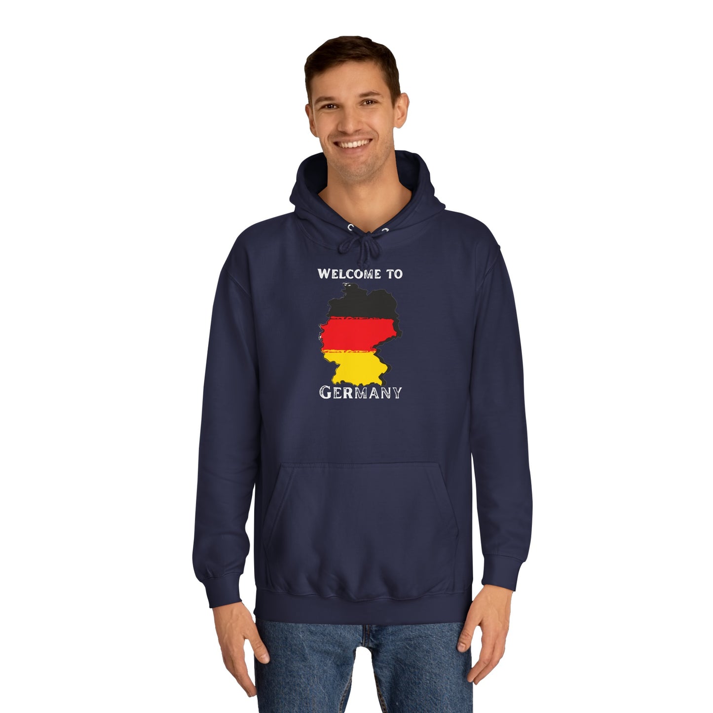 Welcome to Germany - Willkommen in Deutschland - Beidseitig bedruckt auf Unisex Hoodies