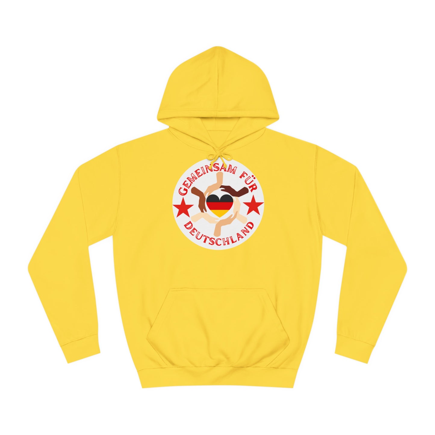 Gemeinsam für Deutschland - Ein Land der Siege - Hochwertige Unisex-Kapuzenpullover - Beidseitig bedruckt