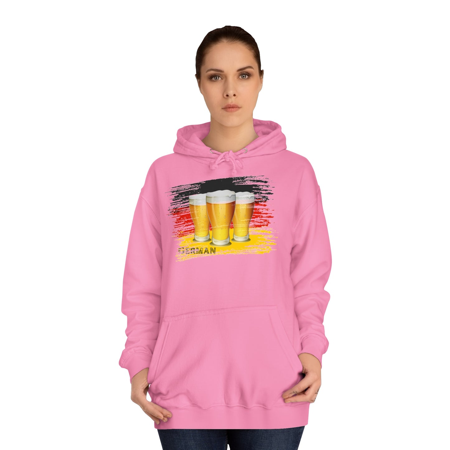 Bier Fans für Deutschland - auf Unisex Hoodies beidseitig bedruckt