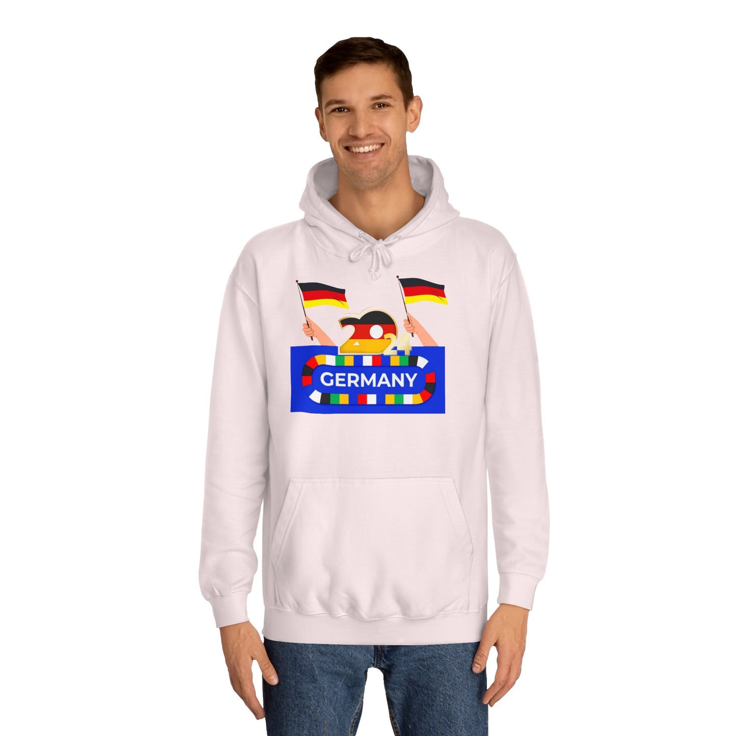 EM 2024 in Deutschland - Fußballs made in Deutschland - Beidseitig auf top Qualität Hoodies bedruckt
