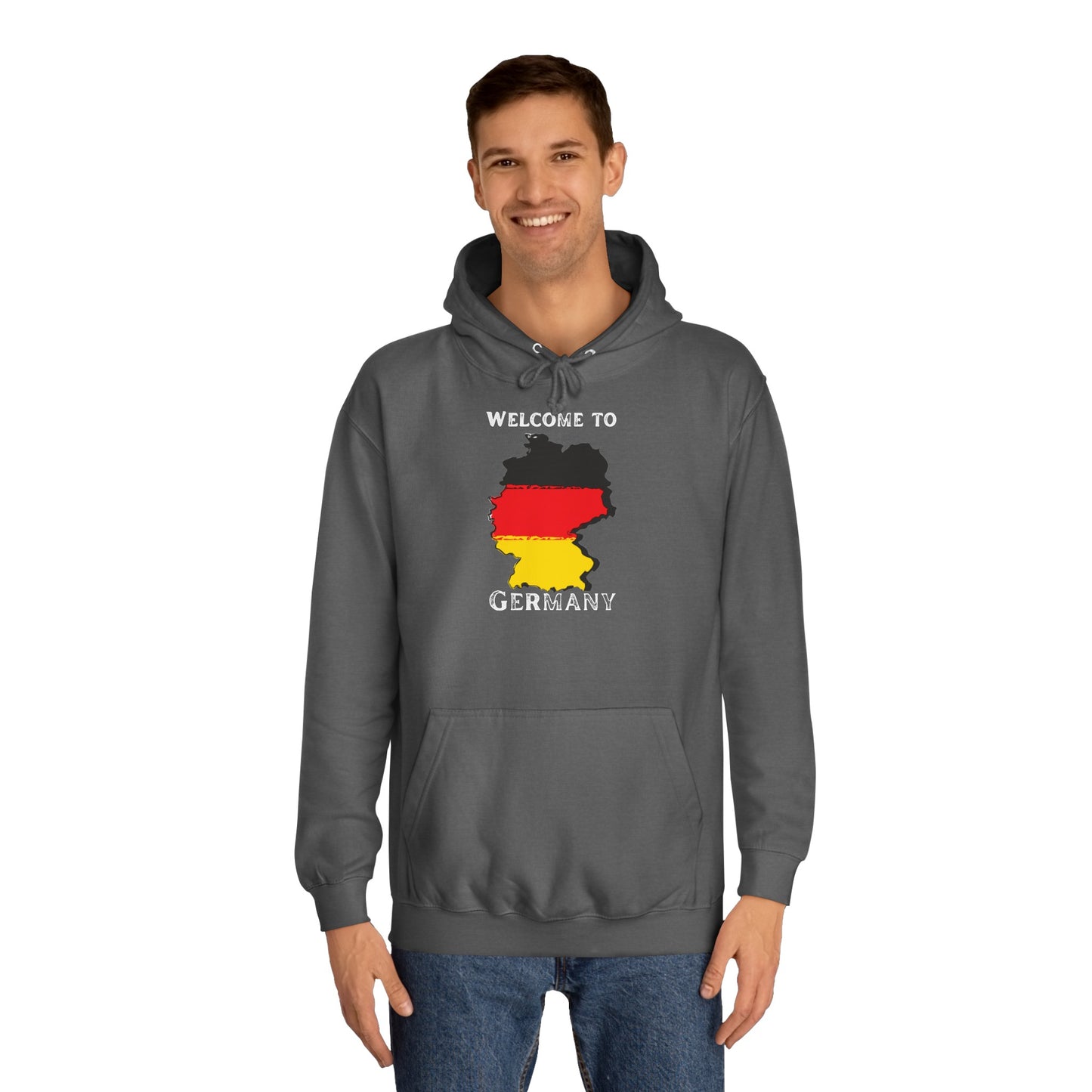 Welcome to Germany - Willkommen in Deutschland - Beidseitig bedruckt auf Unisex Hoodies