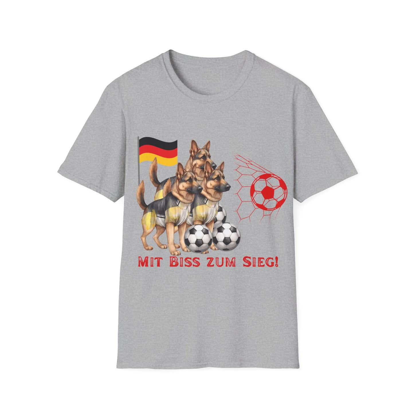 Deutsche Hunde für die Nationalmannschaft mit vielen Toren, Unisex T-Shirt