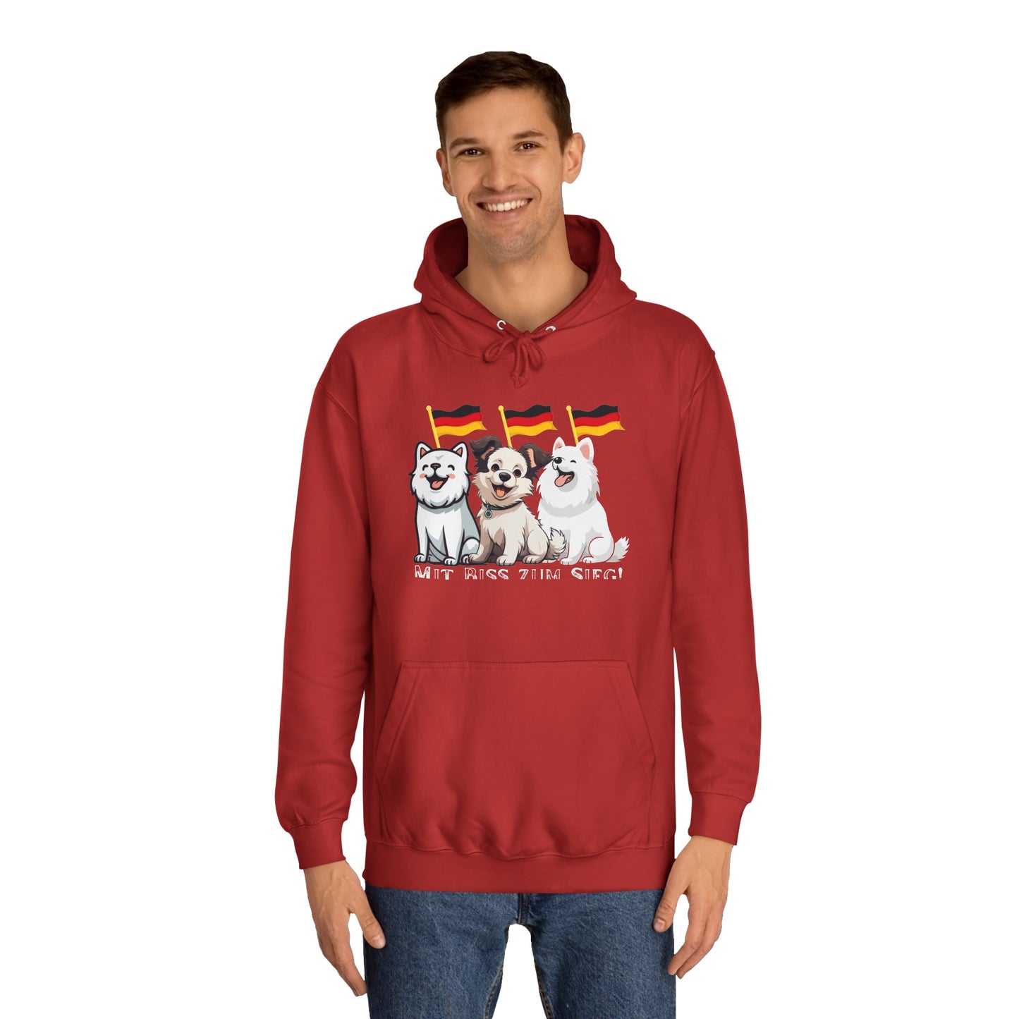 Deutsche Welpen als beste Fans aller Zeiten - gedruckt auf hochwertigen Hoodies.