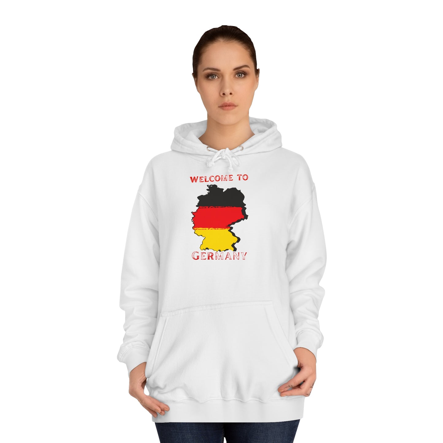 Welcome to Germany - Willkommen in Deutschland - Beidseitig bedruckt auf Unisex Hoodies