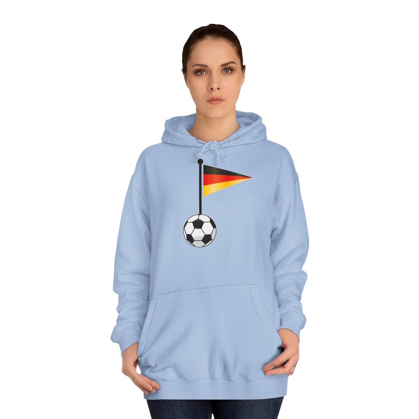 Einfach für Deutschland stehen - Immer witer - Hochwertige Unisex-Kapuzenpullover - Beidseitig