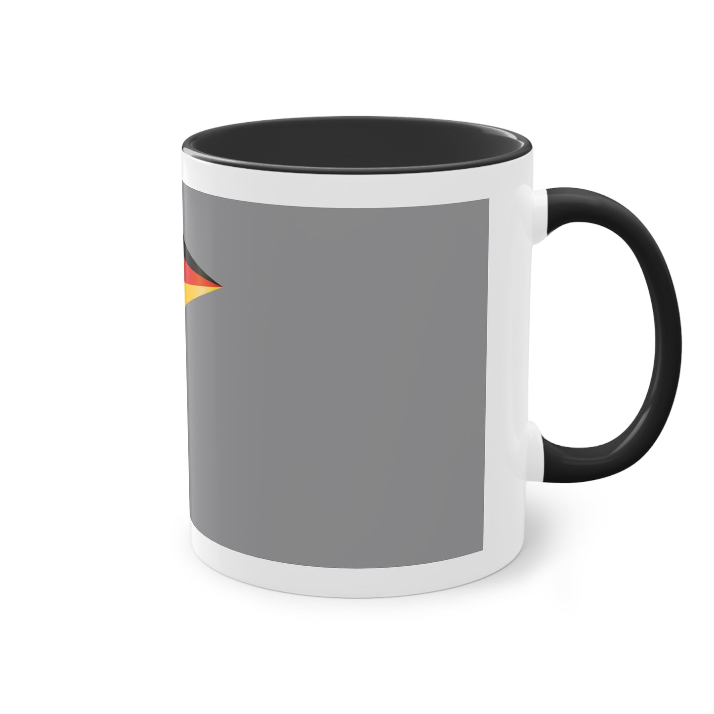 Hochwertige Teetassen mit deutschen Kulturmotiven - Soccer Motiv– Perfekt für den Morgenkaffee, weißer Außenbereich mit mehrfarbigem Innenbereich und Henkel, große; 11 Unzen