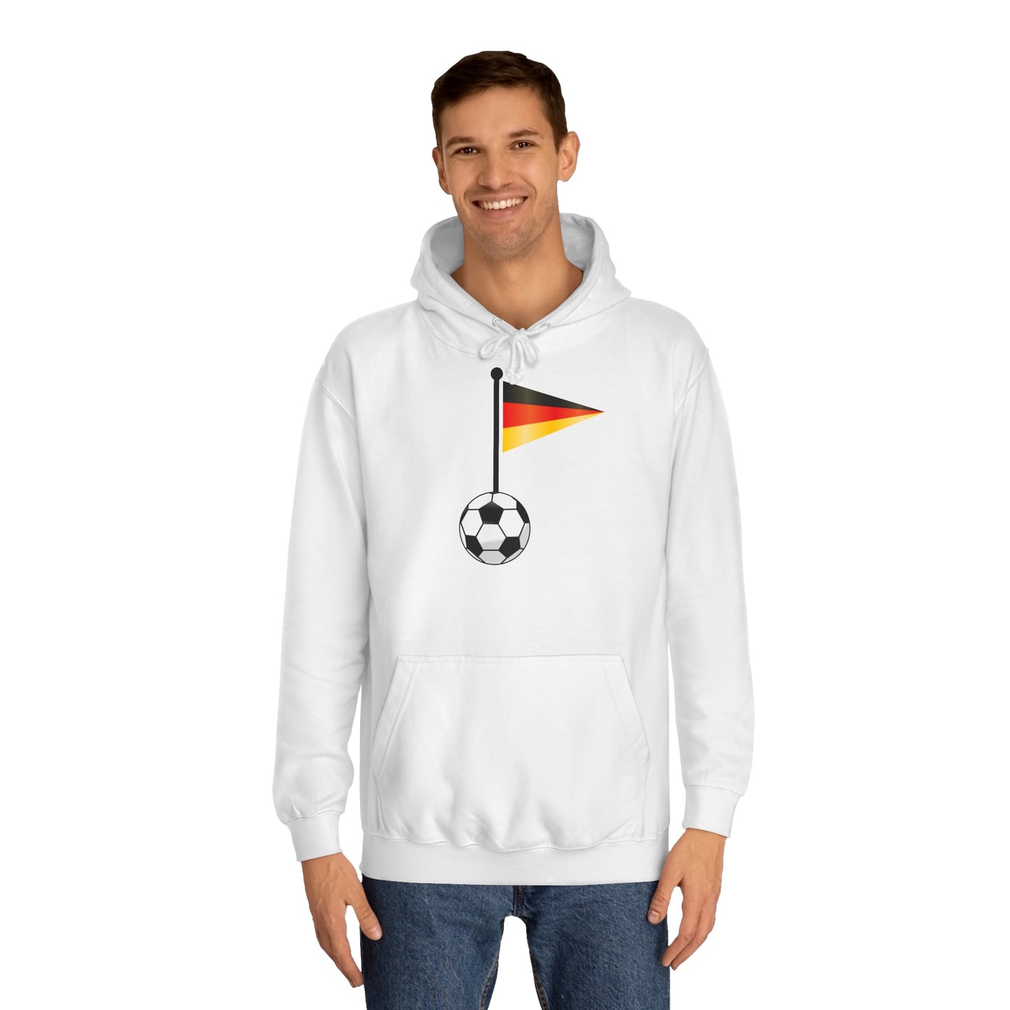 Einfach für Deutschland stehen - Immer witer - Hochwertige Unisex-Kapuzenpullover - Beidseitig