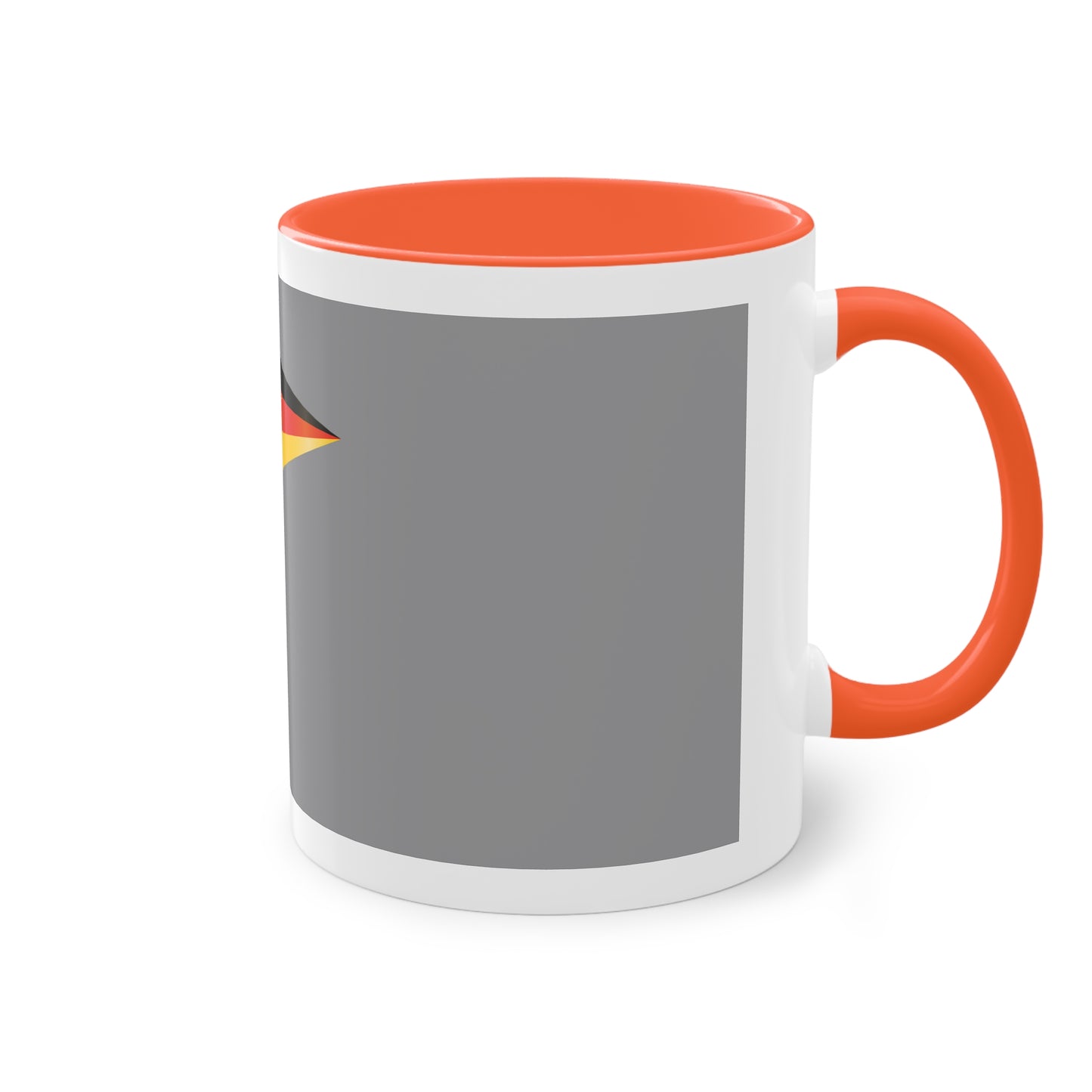 Hochwertige Teetassen mit deutschen Kulturmotiven - Soccer Motiv– Perfekt für den Morgenkaffee, weißer Außenbereich mit mehrfarbigem Innenbereich und Henkel, große; 11 Unzen