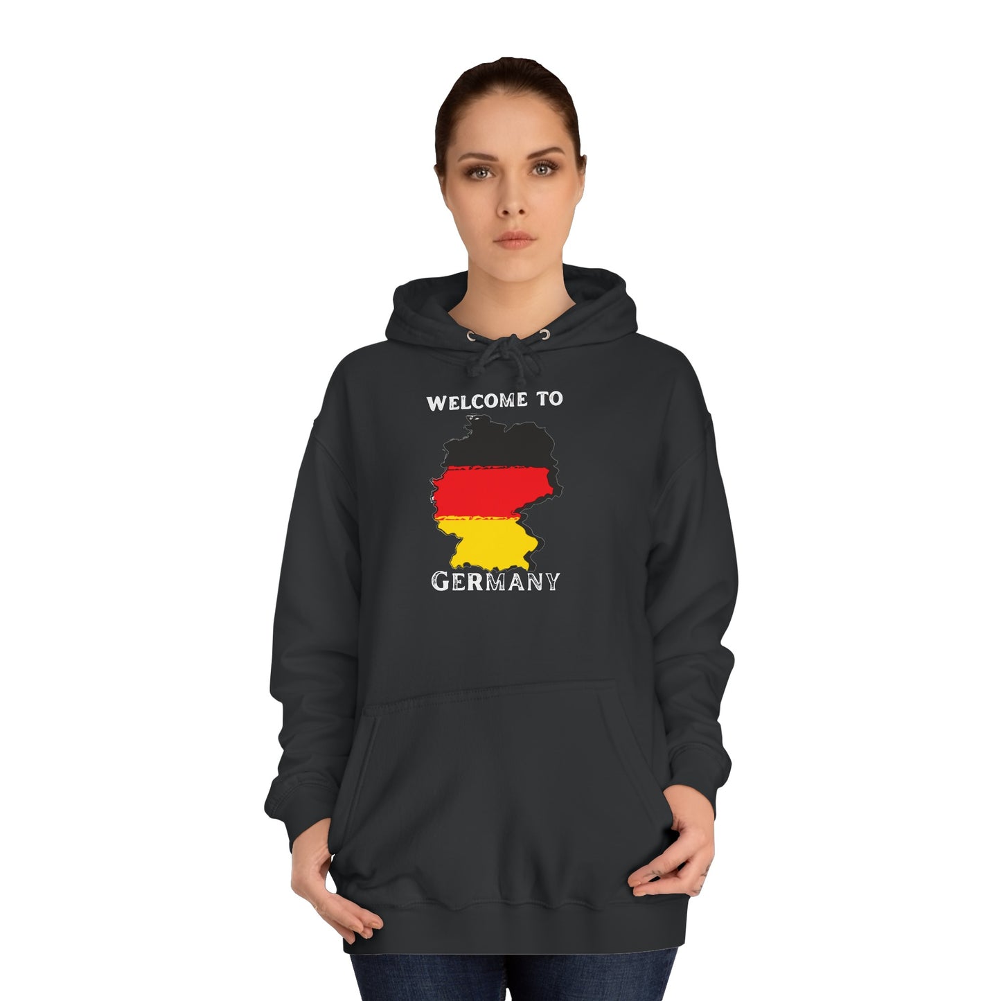 Welcome to Germany - Willkommen in Deutschland - Beidseitig bedruckt auf Unisex Hoodies